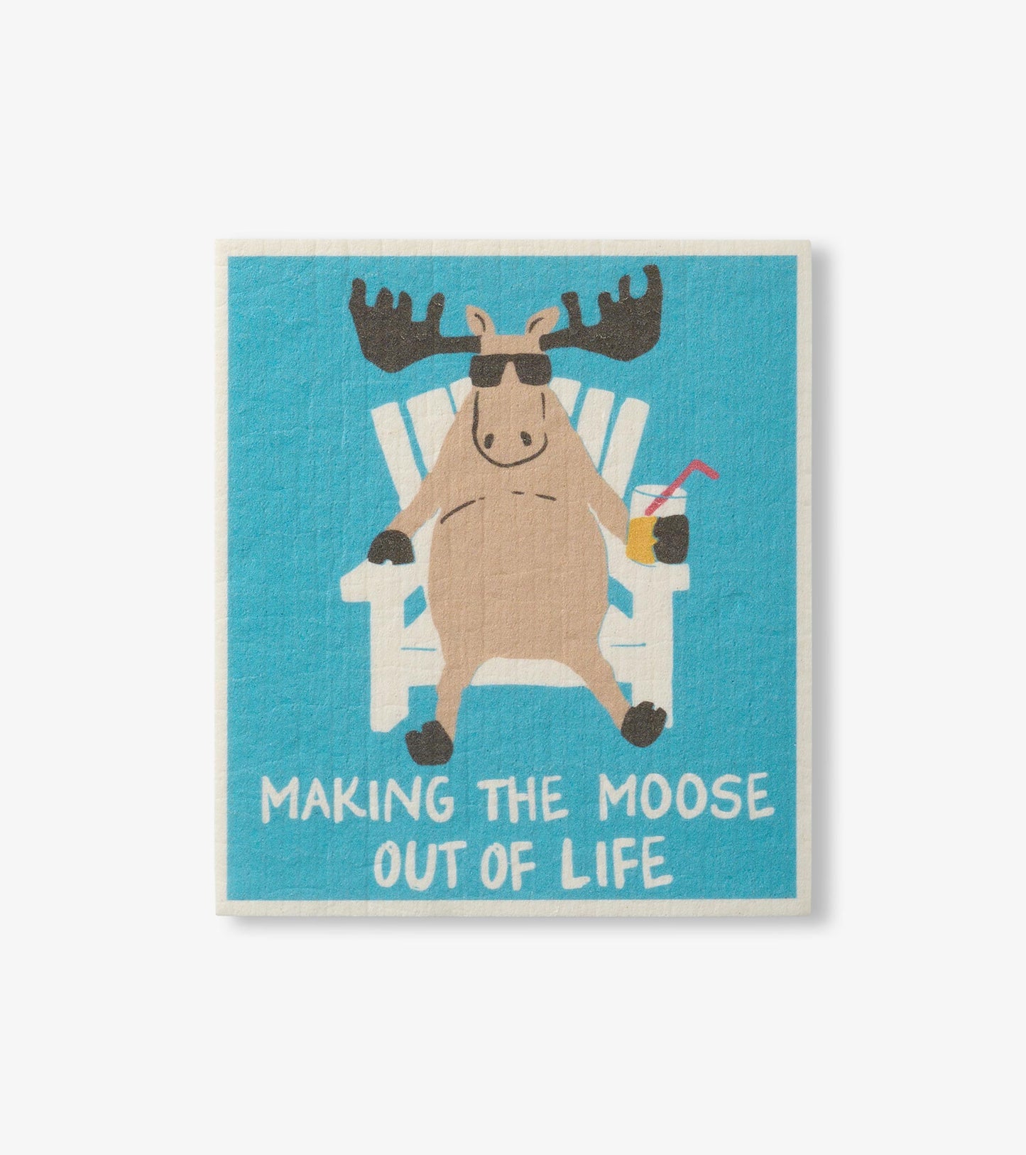 Making the Moose out of Life Reusable Swedish Dish Cloth