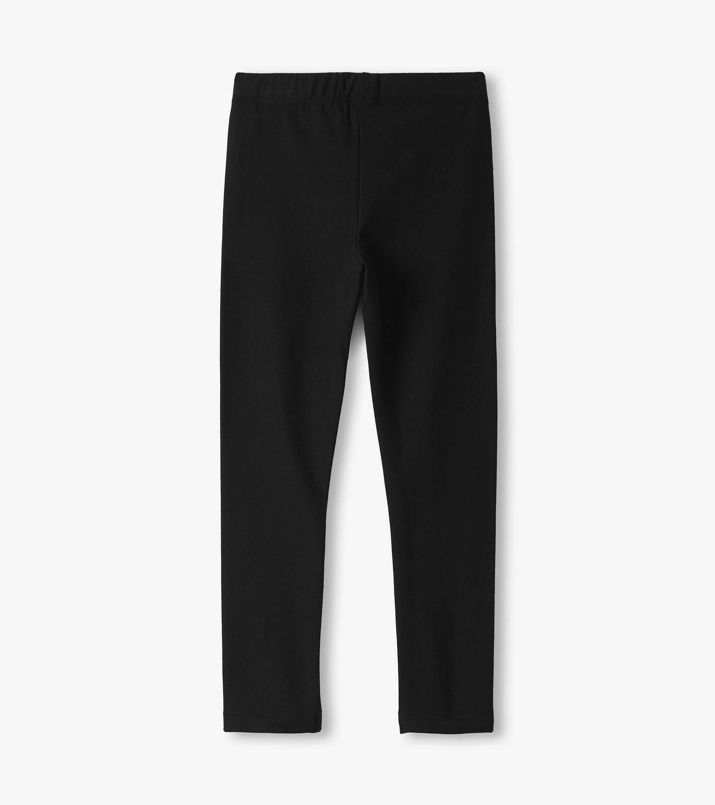 Black cozy leggings with an elastic waistband, suitable for casual wear.