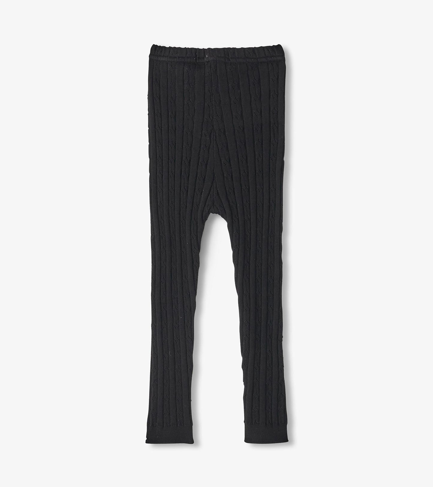 Legging en tricot torsadé – Noir