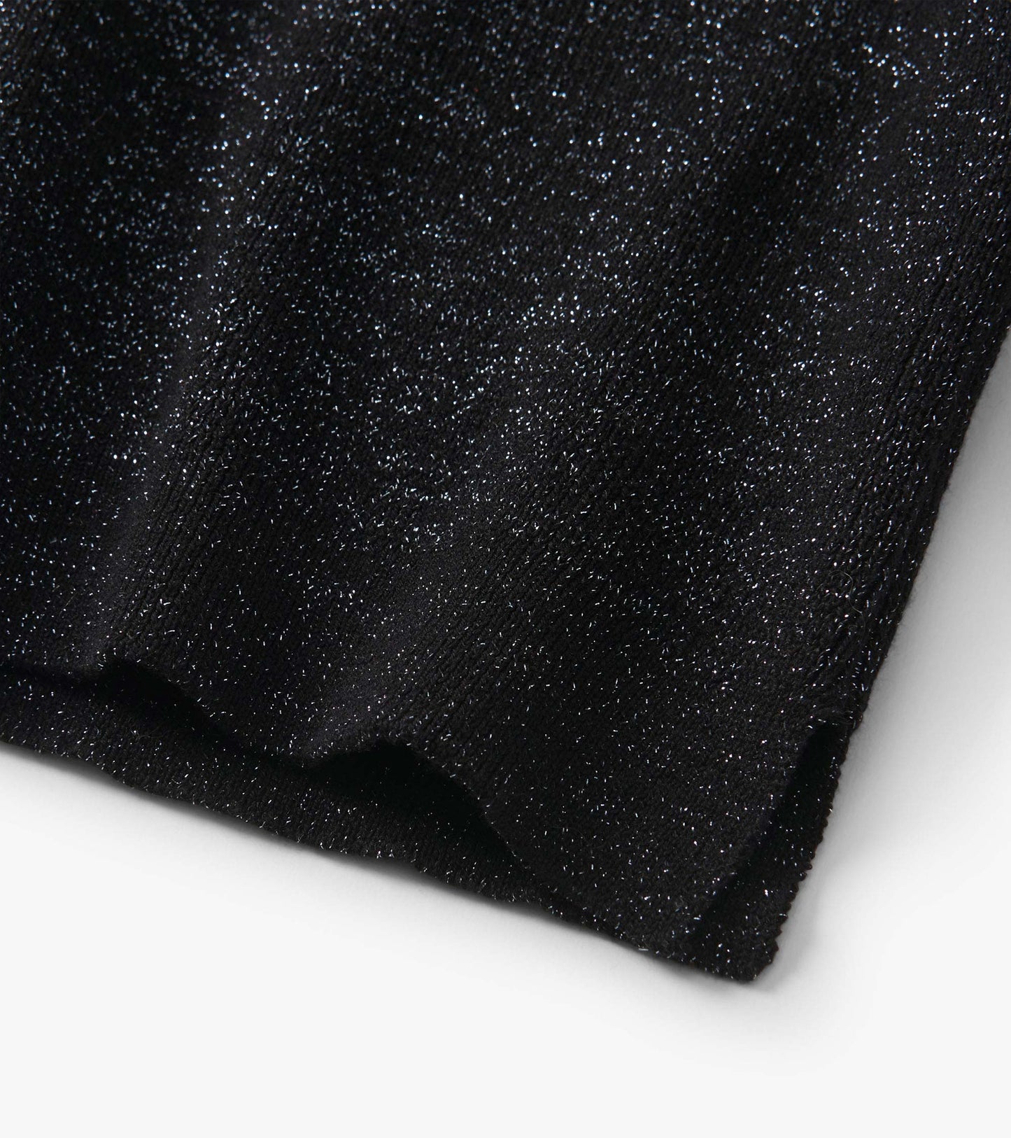 Girls Black Glitter Turtleneck