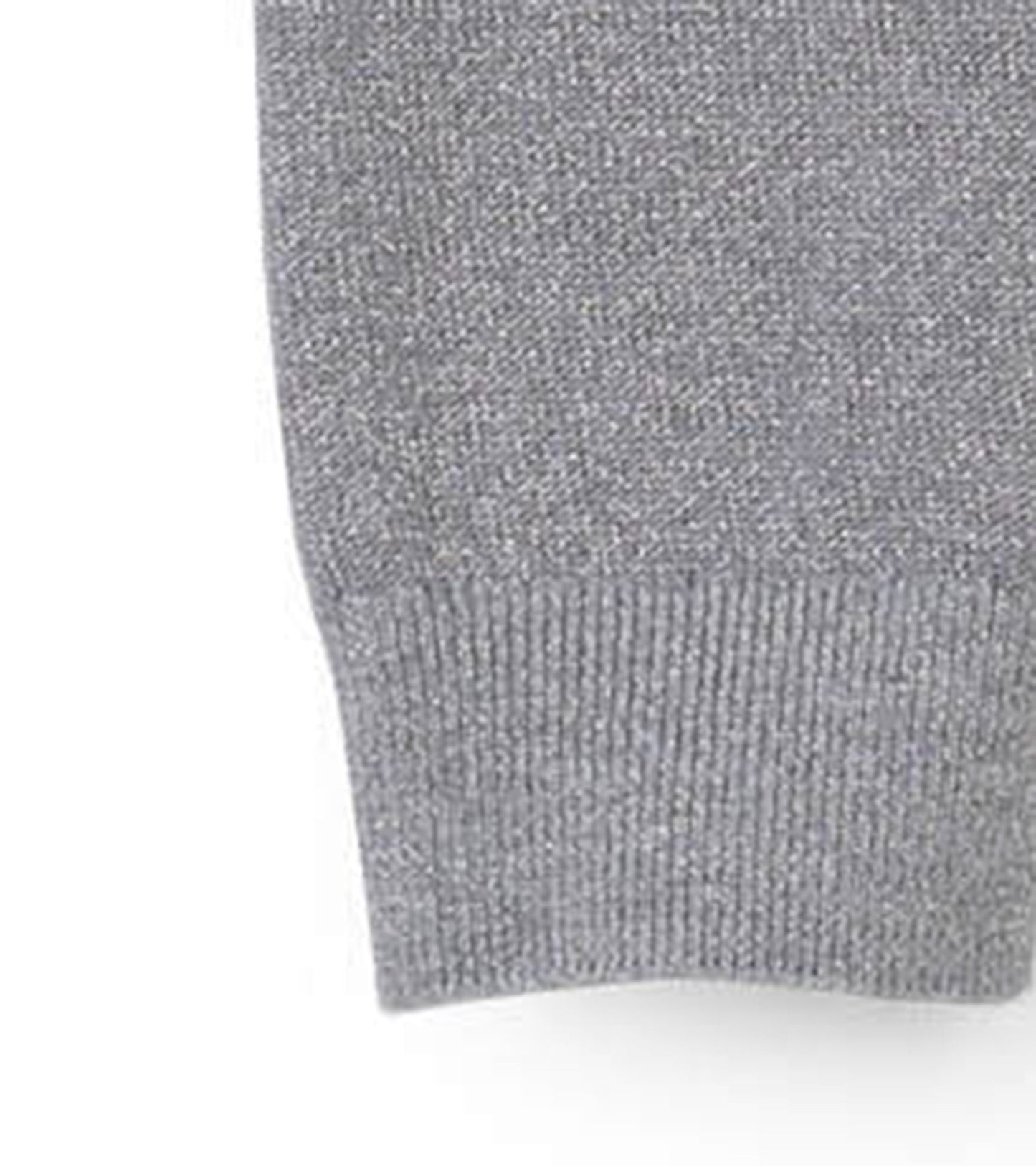 Legging en tricot torsadé – Éclat argenté