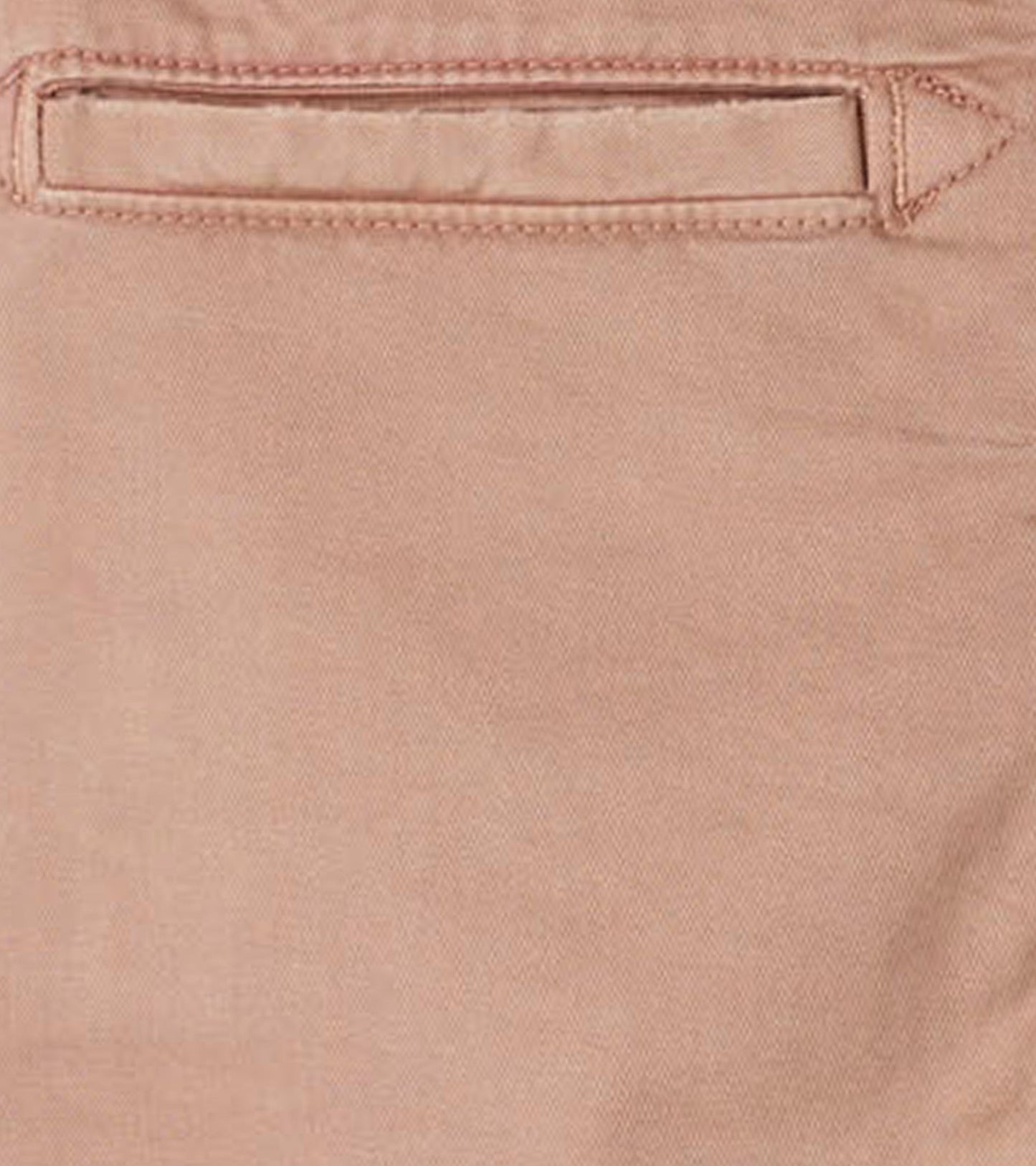 Khaki twill pants with a back pocket, designed for boys, showcasing a smooth fabric texture.