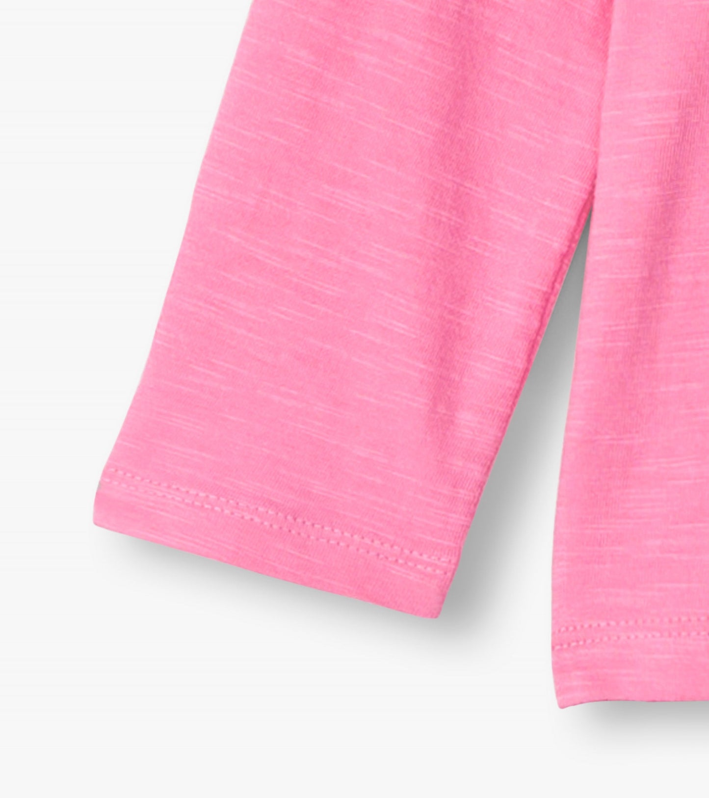 Pink long sleeve t-shirt for baby and toddler girls, featuring a soft fabric and a relaxed fit.