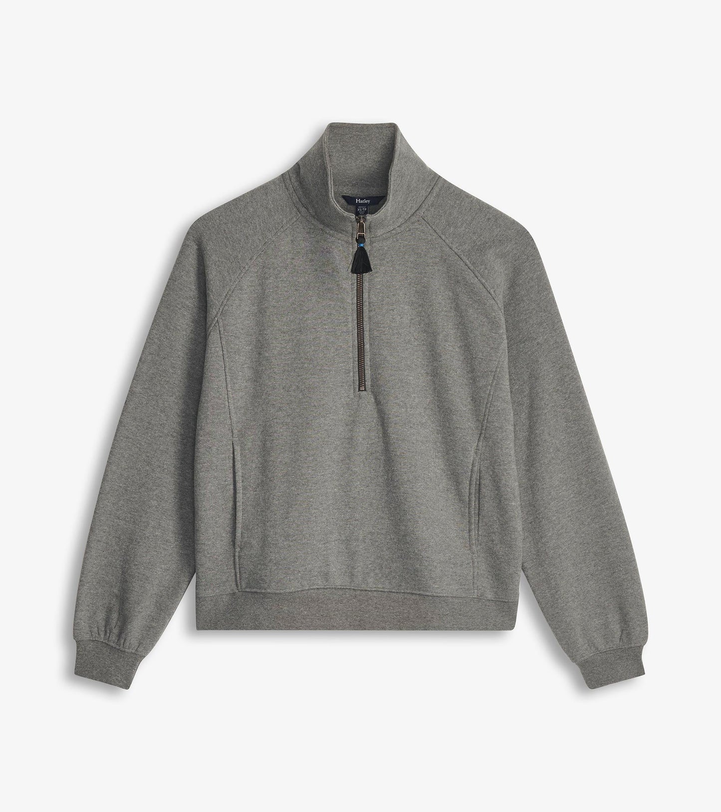 Pull à col montant – Gris anthracite chiné