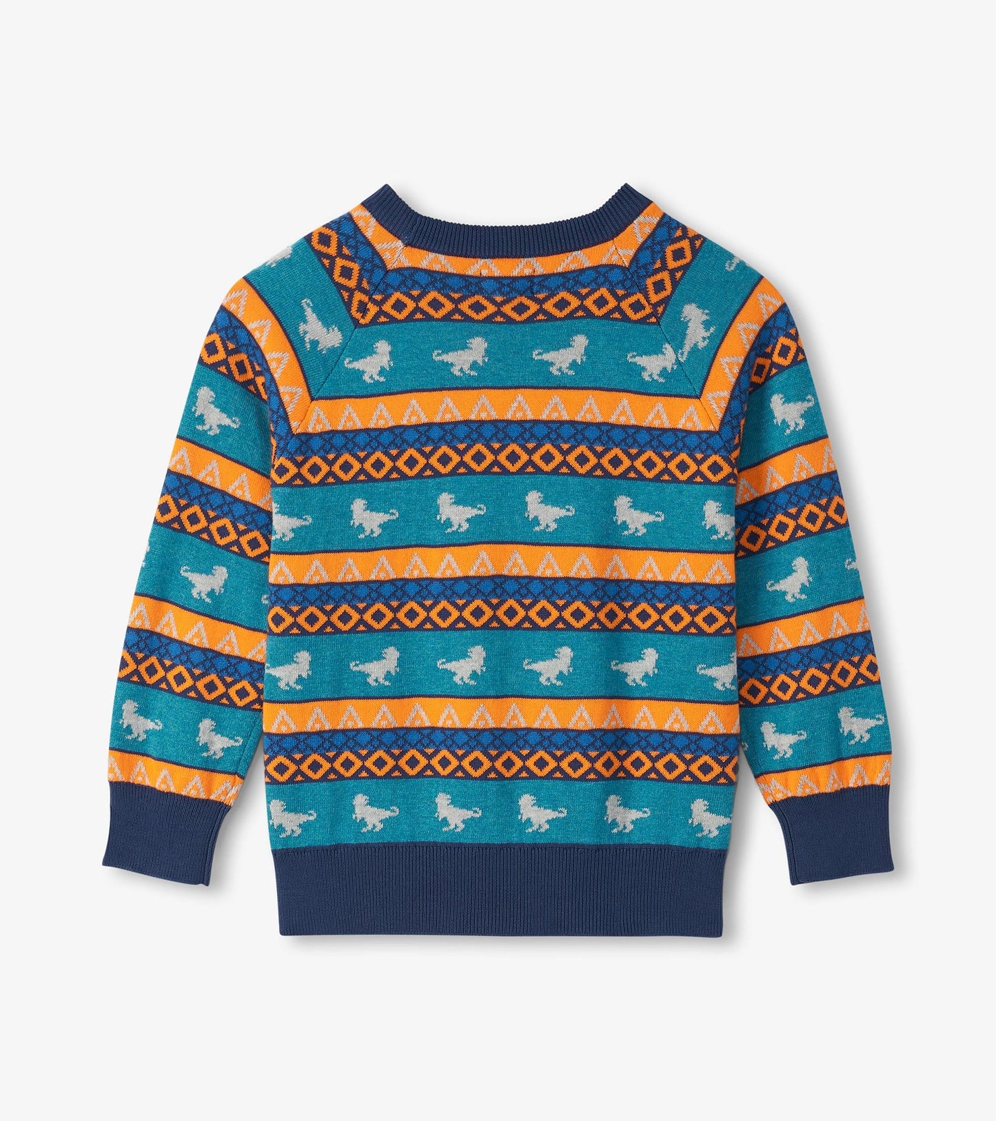 Pull raglan en tricot dinosaure