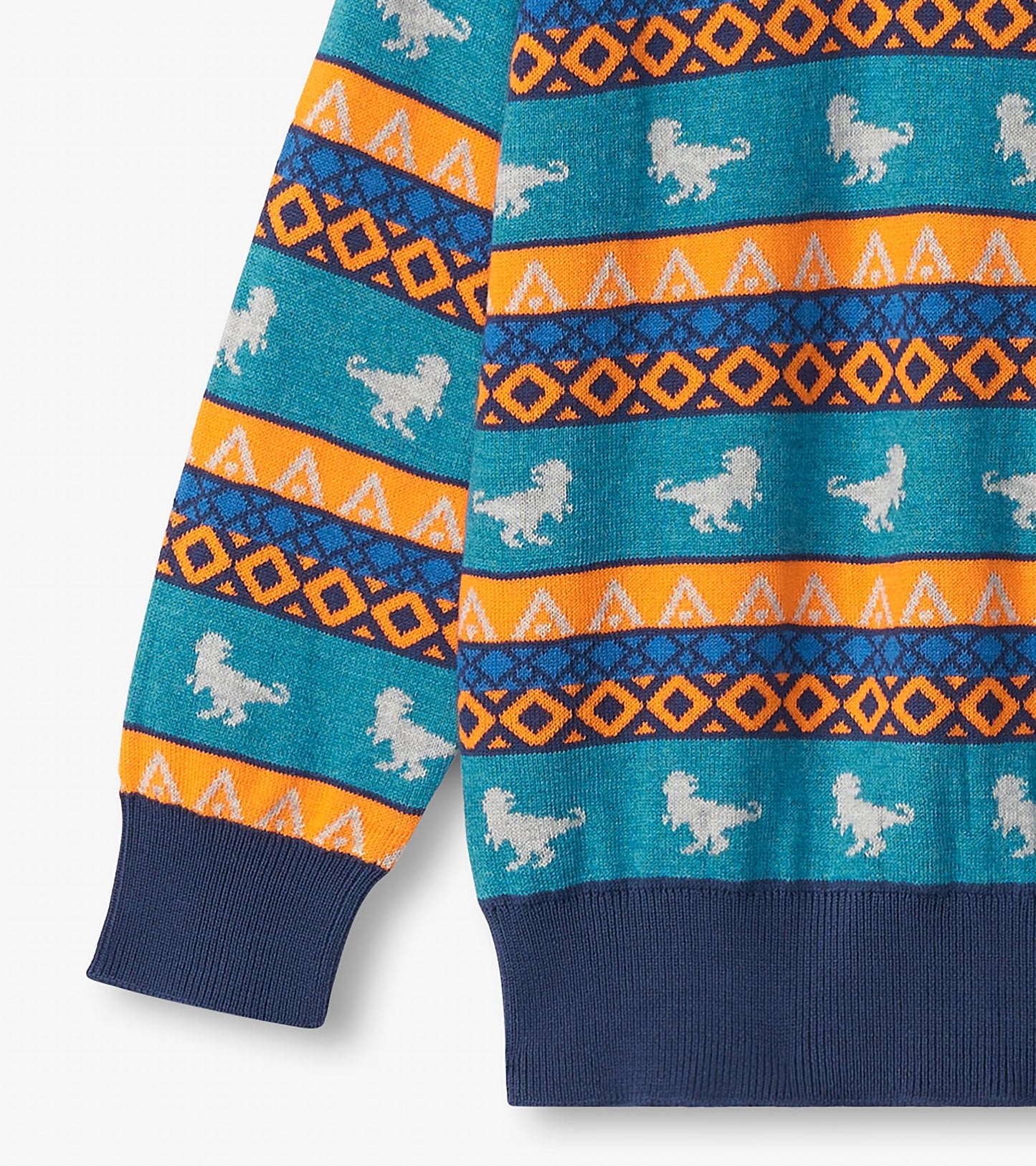 Pull raglan en tricot dinosaure