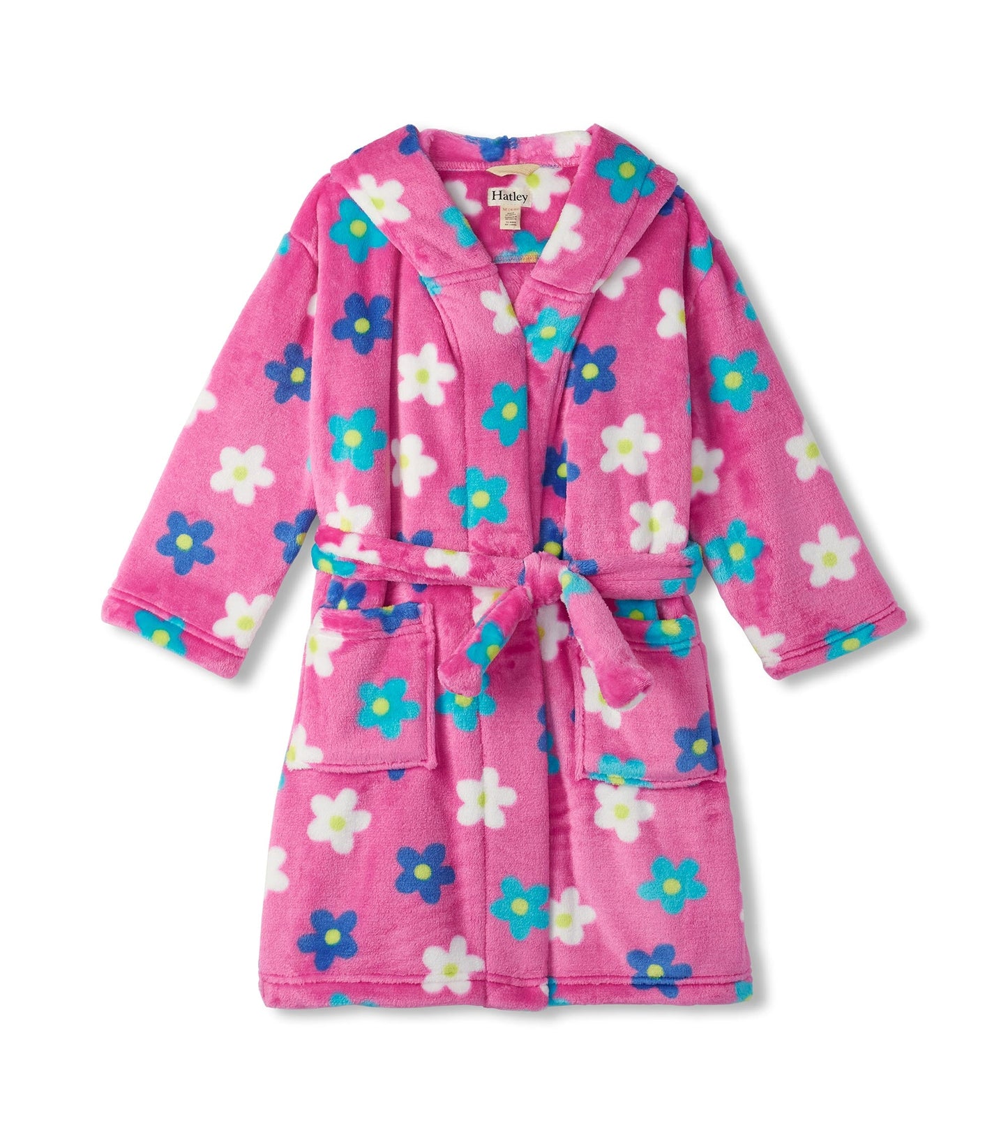 Peignoir en molleton duveteux – Marguerites