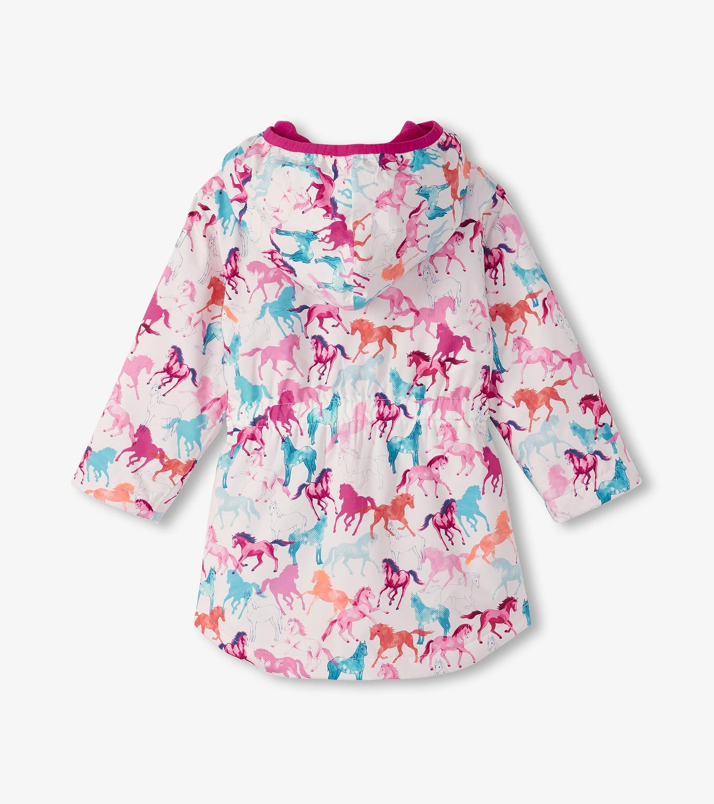 Imperméable tout-aller – Chevaux aquarelle