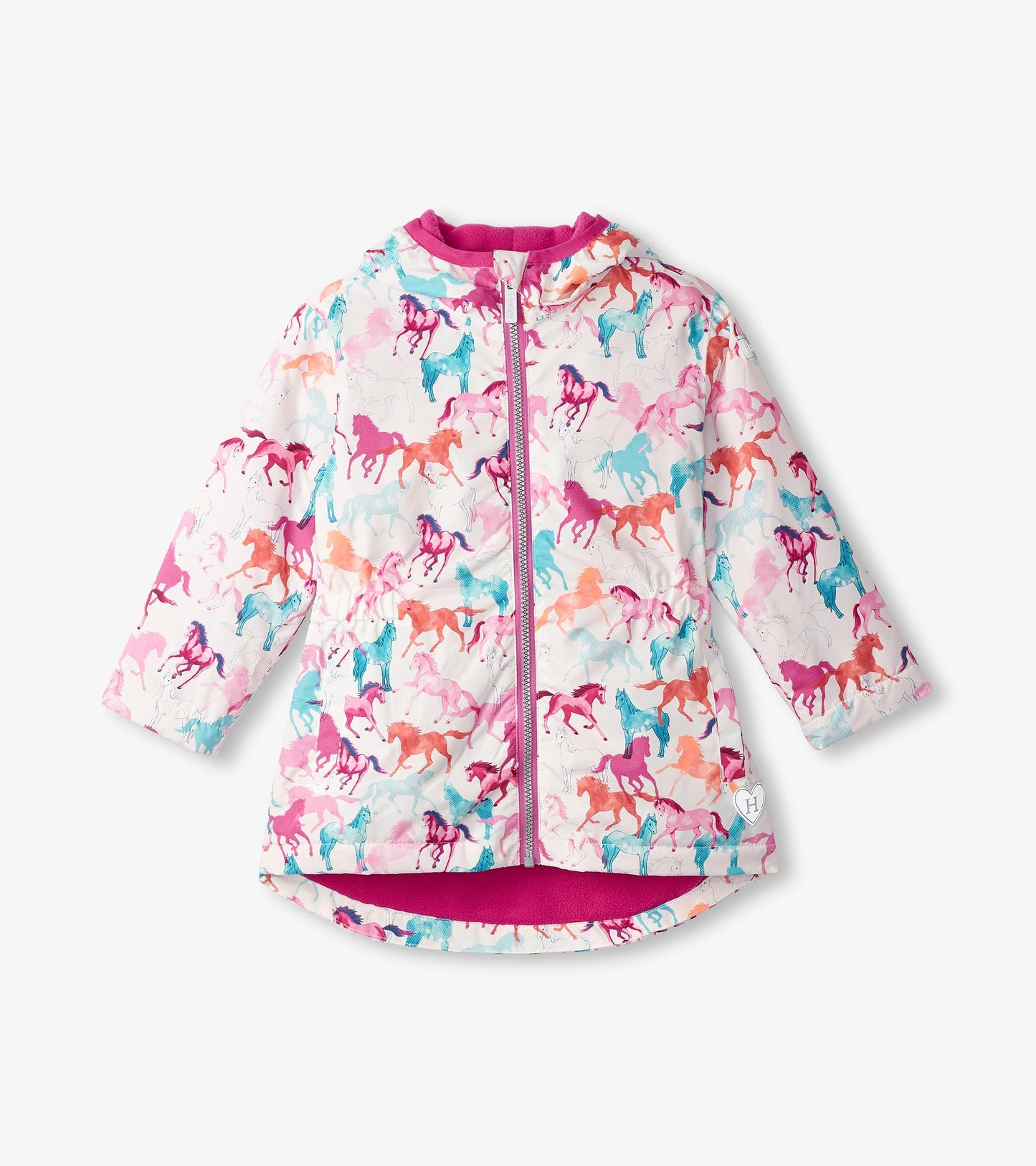 Imperméable tout-aller – Chevaux aquarelle
