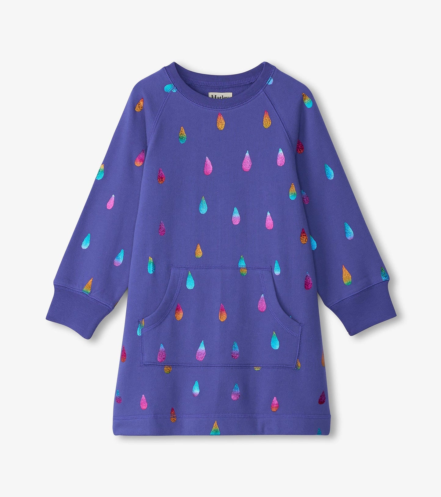 Robe molletonnée – Gouttes de pluie arc-en-ciel
