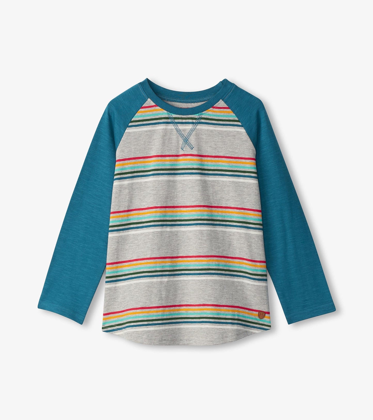 T-shirt à manches longues raglan – Rayures rétro