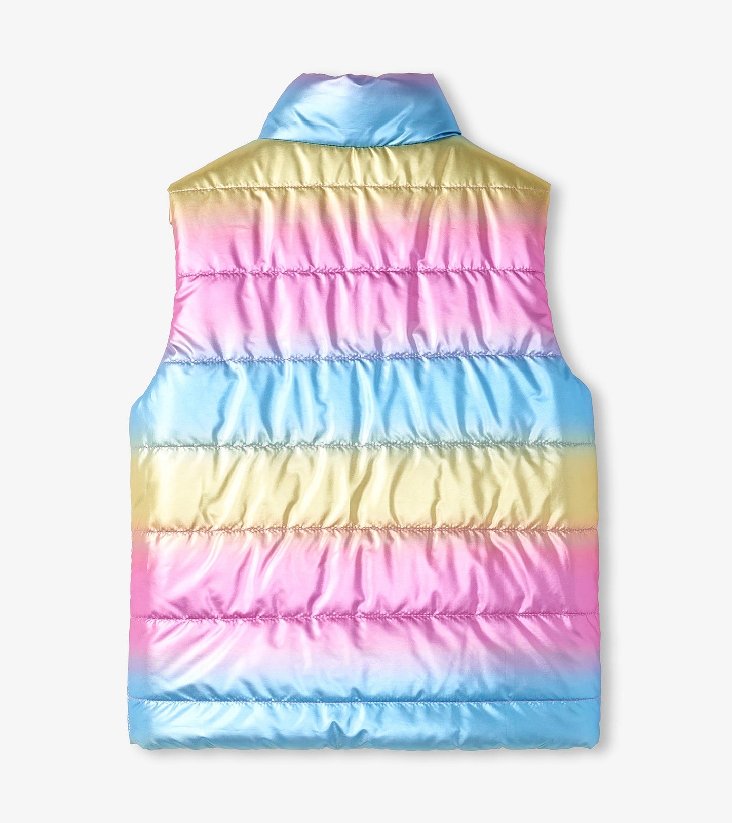 Veste sans manches matelassée réversible – Éclat d’arc-en-ciel