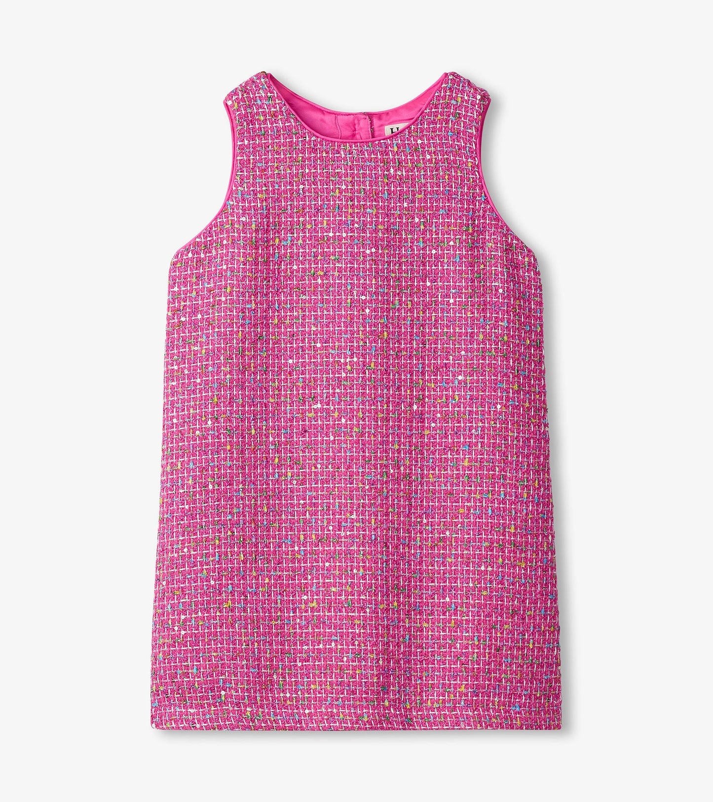 Robe en tweed – Rose violacé