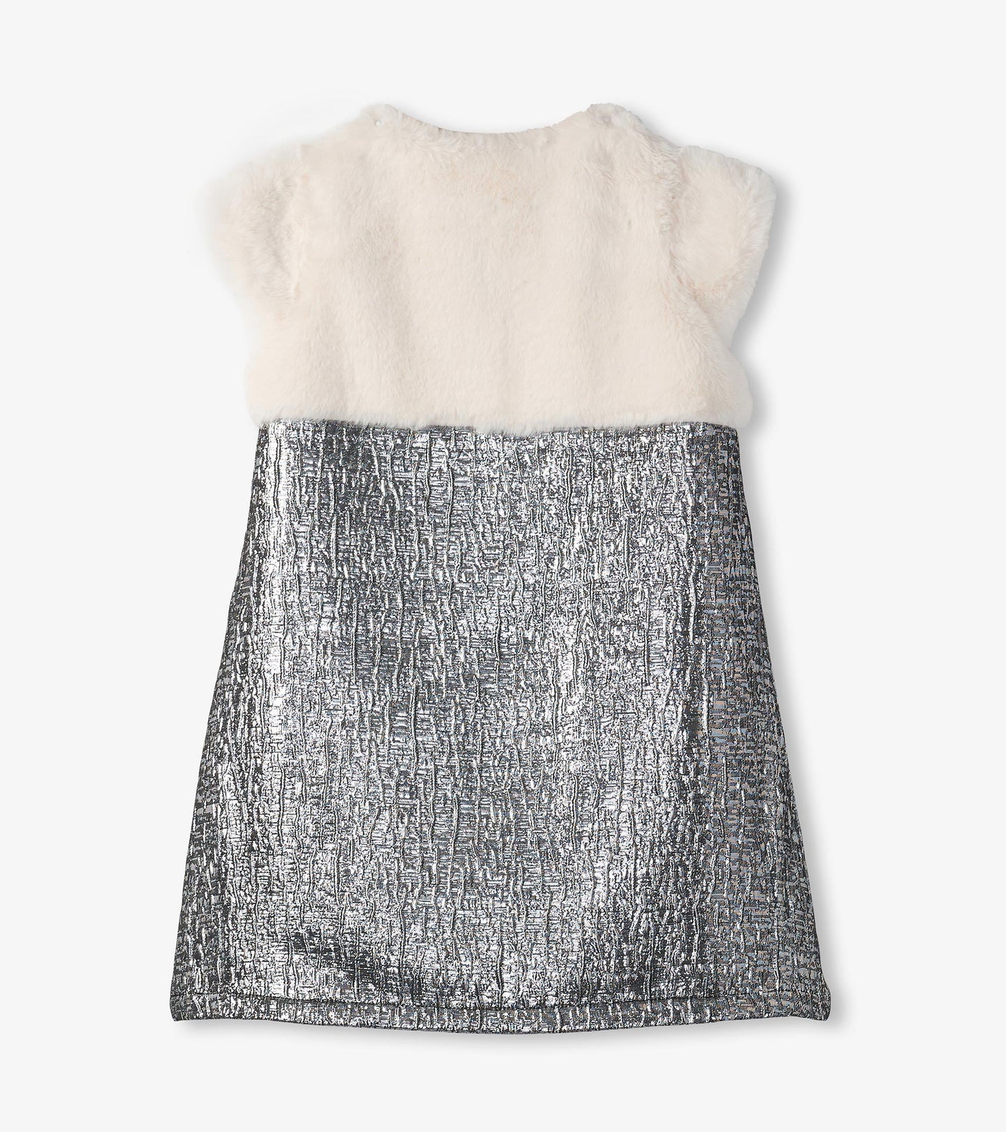 Robe jacquard en fausse fourrure
