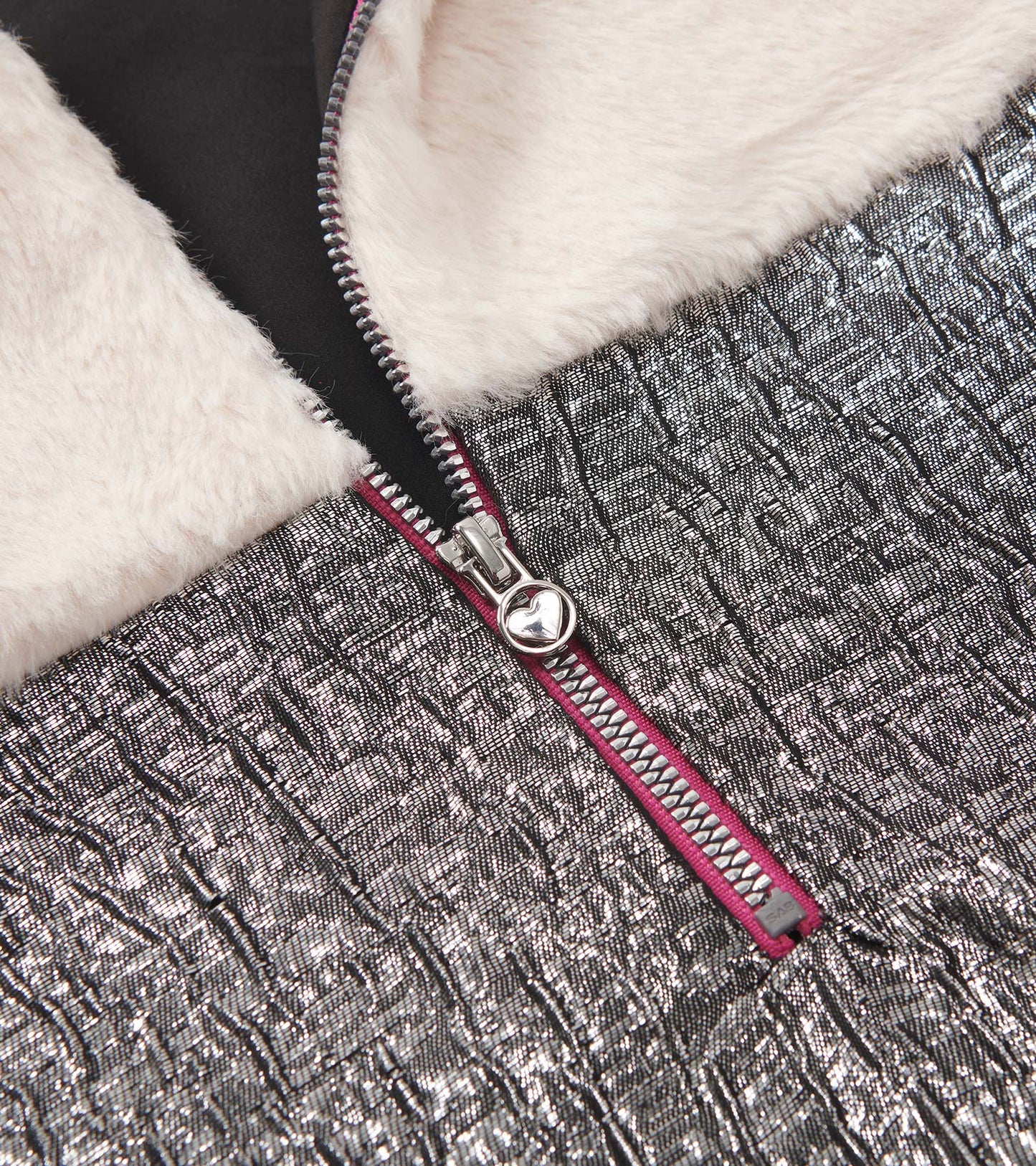 Robe jacquard en fausse fourrure