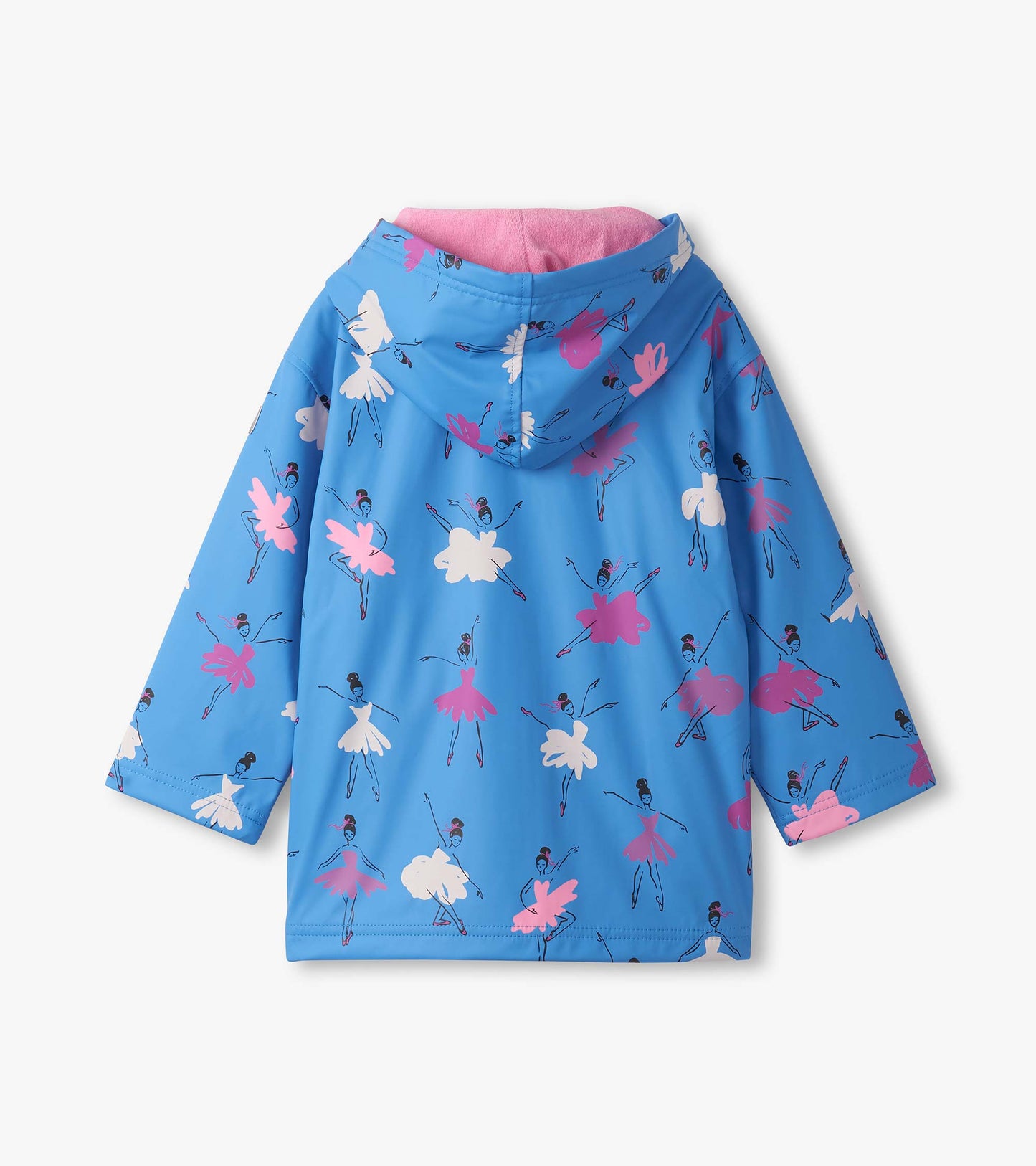 Girls Ballet School Colour Changing Zip-Up Rain Jacket