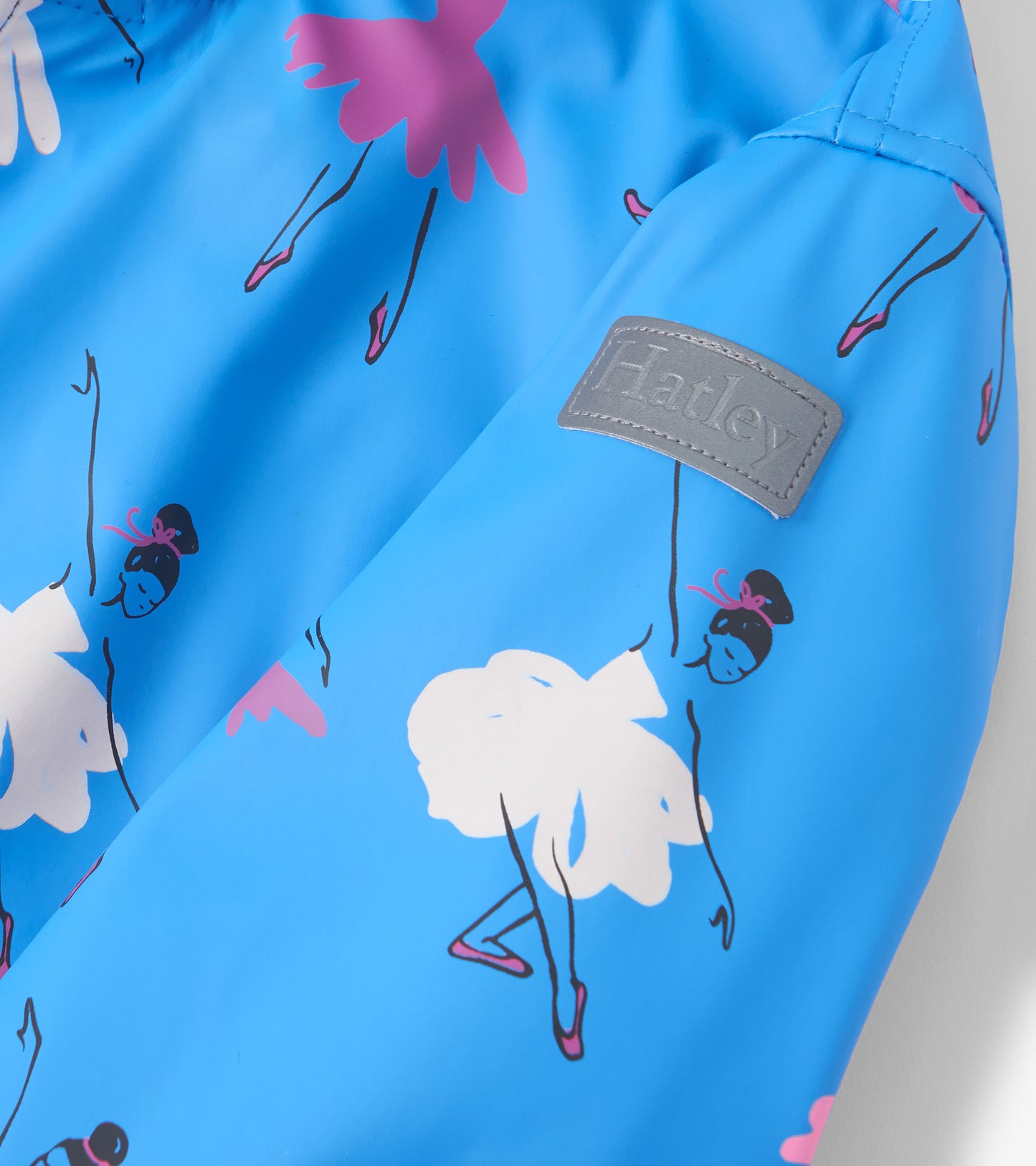 Girls Ballet School Colour Changing Zip-Up Rain Jacket