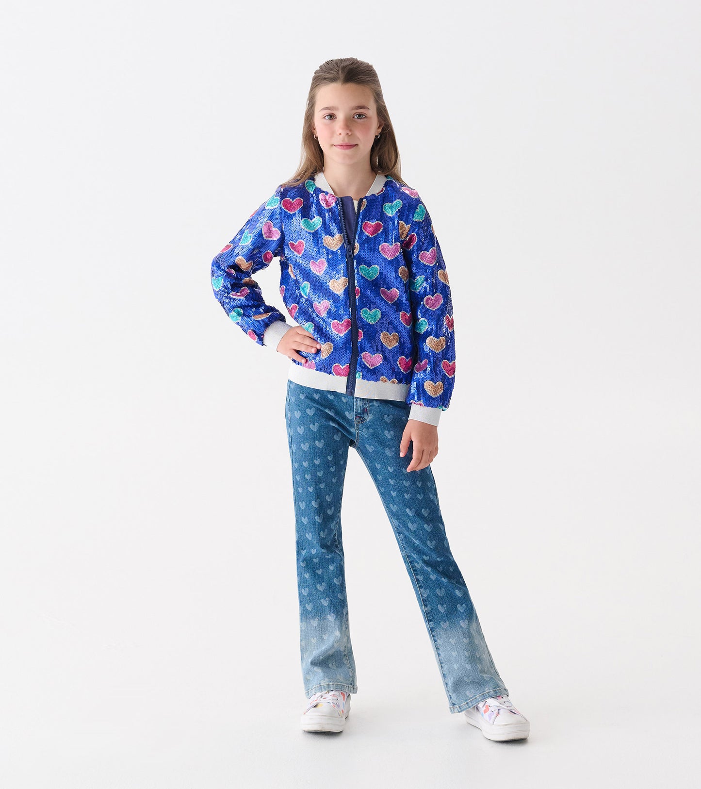 Blouson de style aviateur paillettes – Explosion d’amour