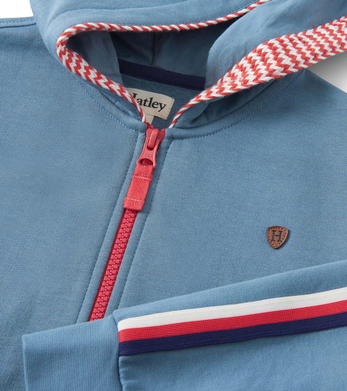 Boys Blue Stone Zip-Up Hoodie