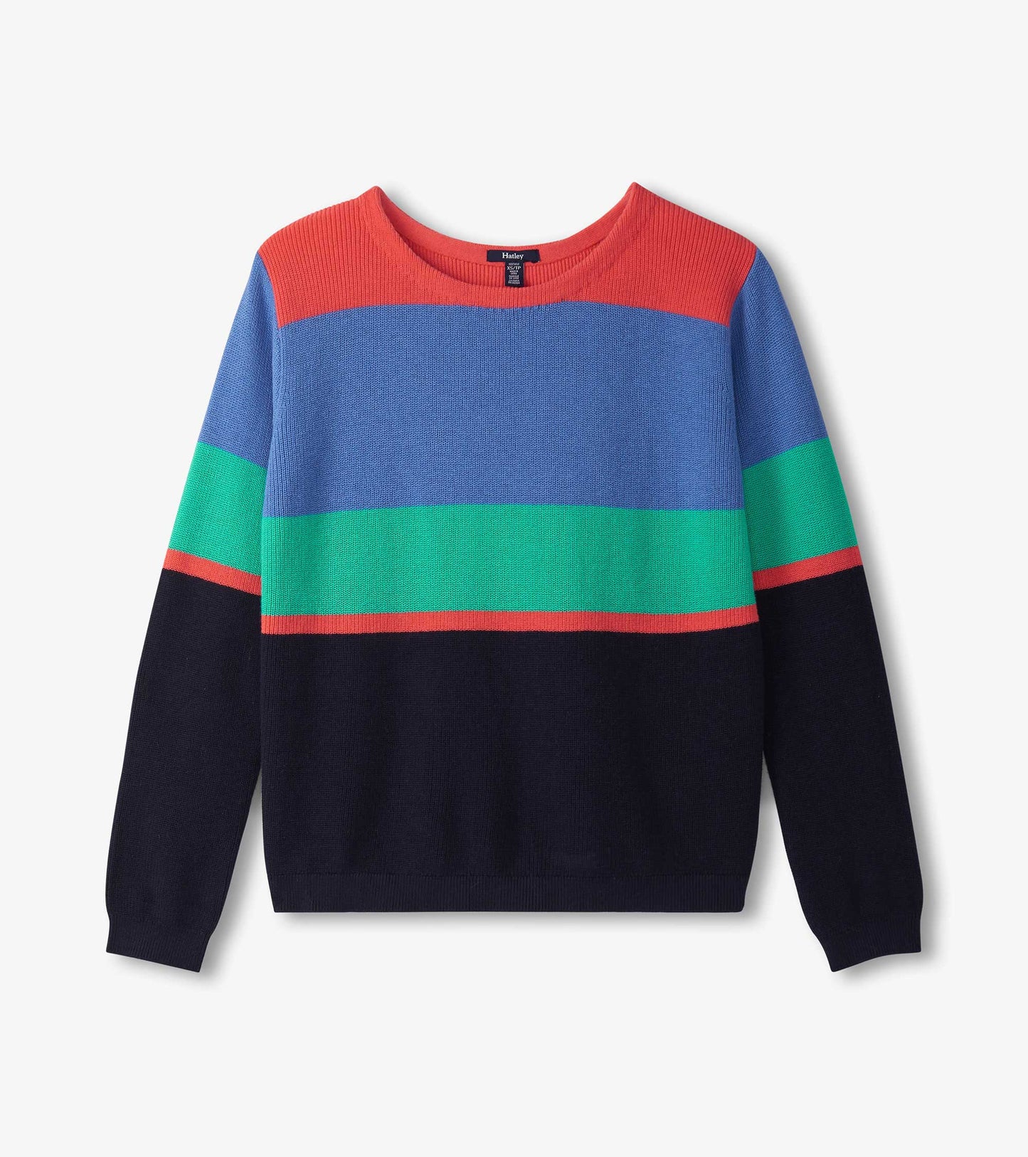 Devon Sweater - Bright Colorblock Stripes