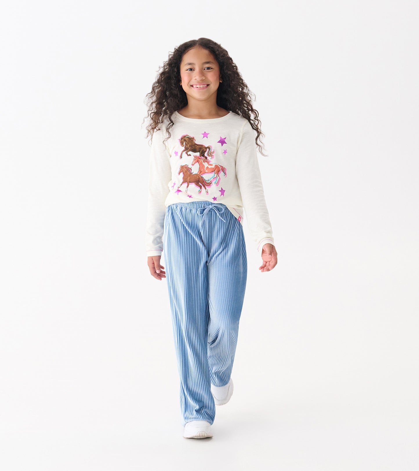 T-shirt à manches longues – Chevaux au galop