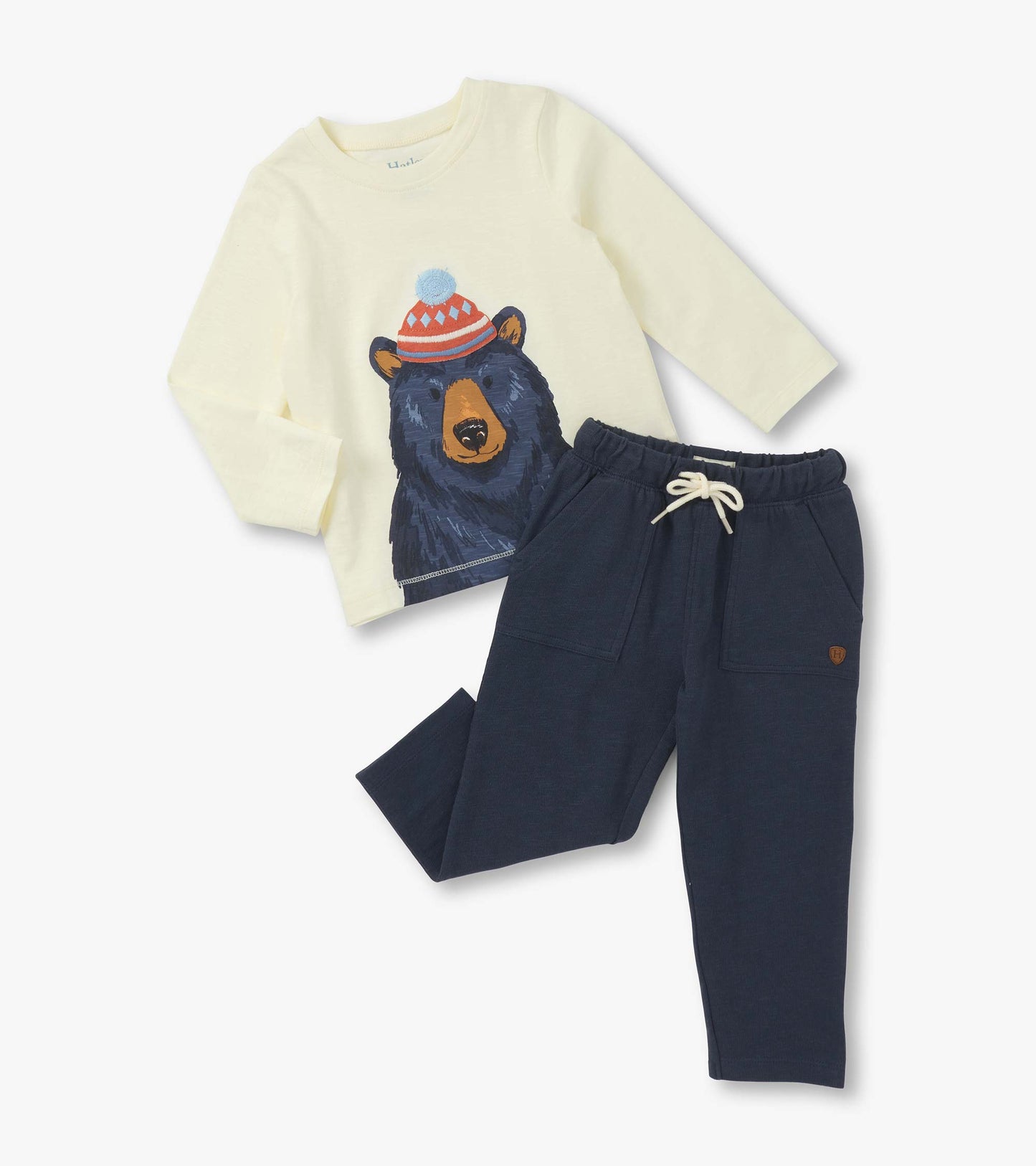 Ensemble de t-shirt et de pantalon à enfiler – Ours