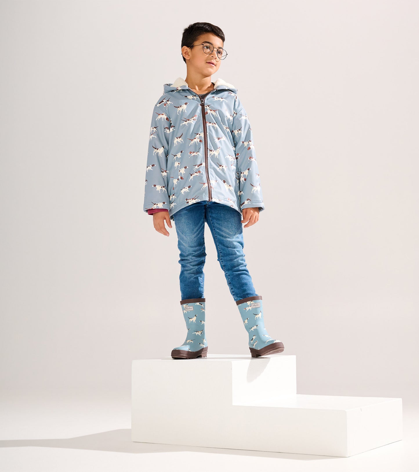 Boys Hunting Dogs Matte Rain Boots