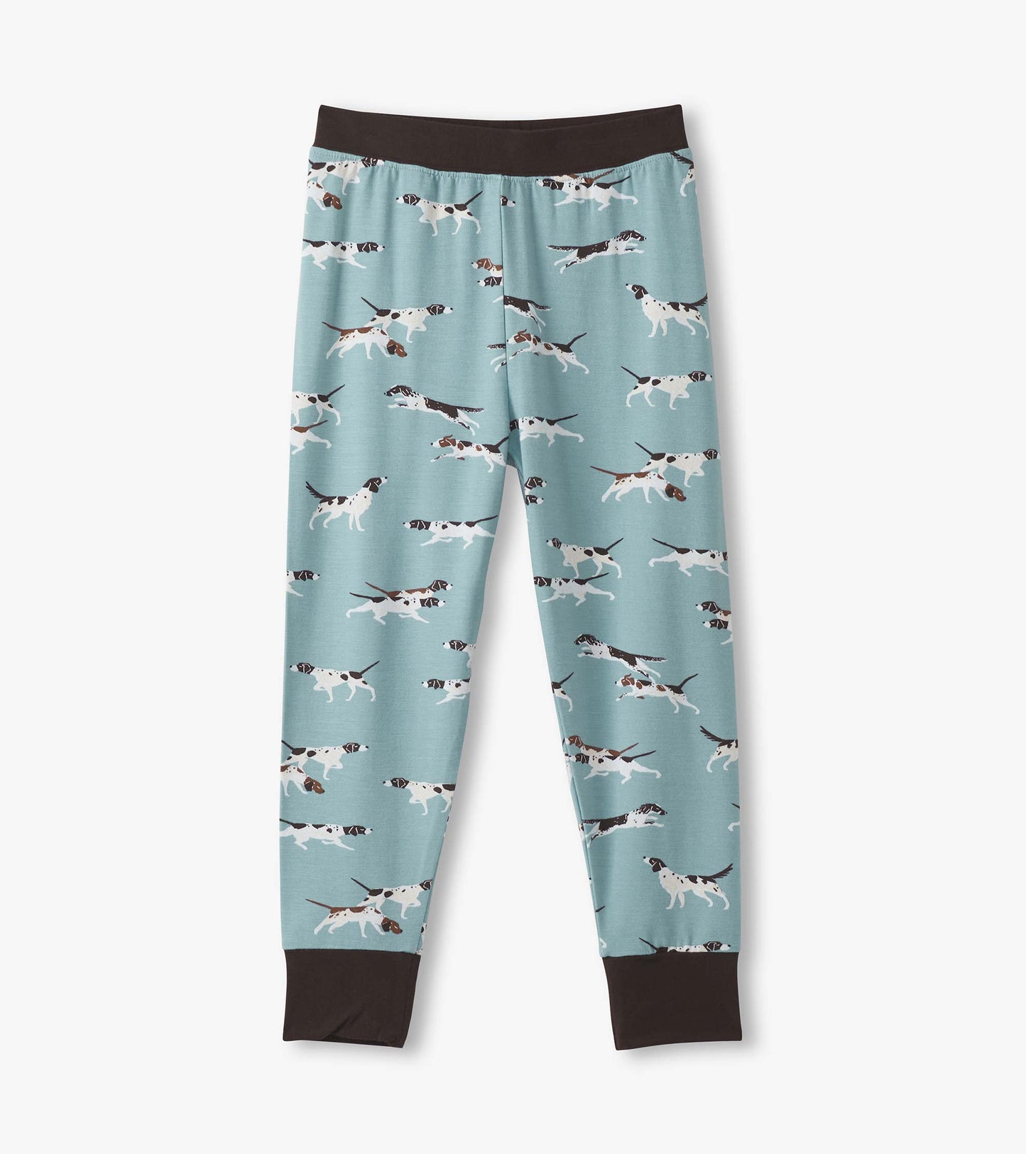 Pyjama en bambou pour garçon – Chiens de chasse sur fond bleu