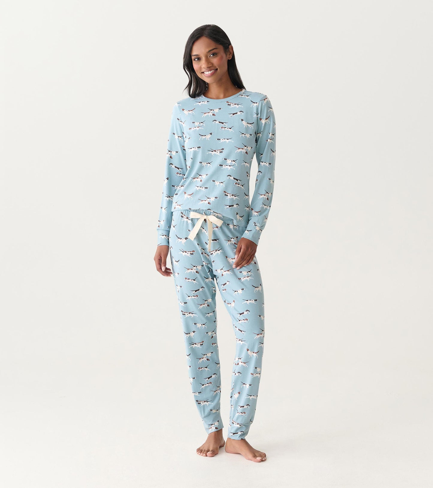 Women's Hunting Dogs Bamboo Pajama Set