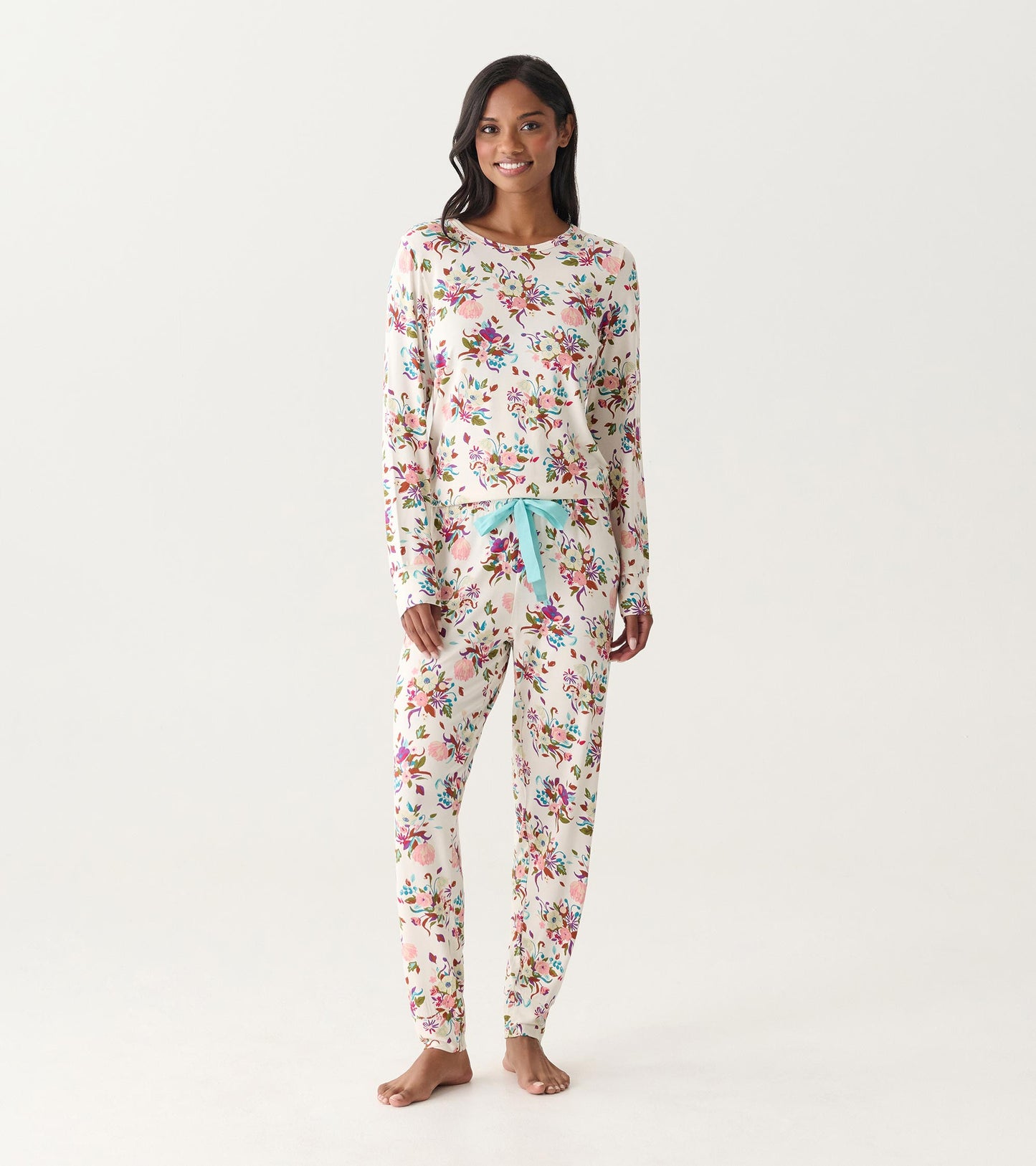 Women's Fall Floral Bamboo Pajama Set