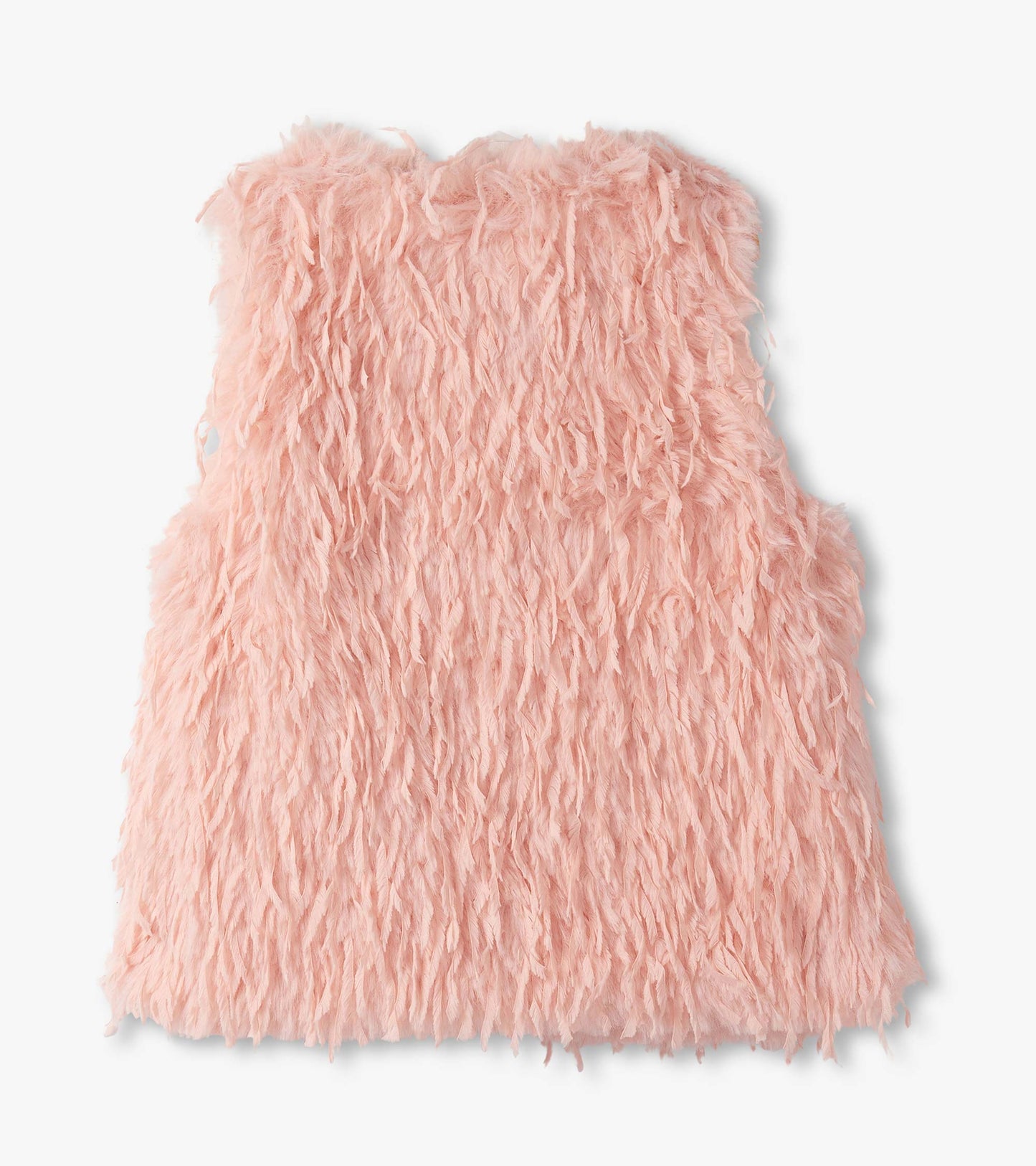 Veste en fausse fourrure – Plume rose pâle