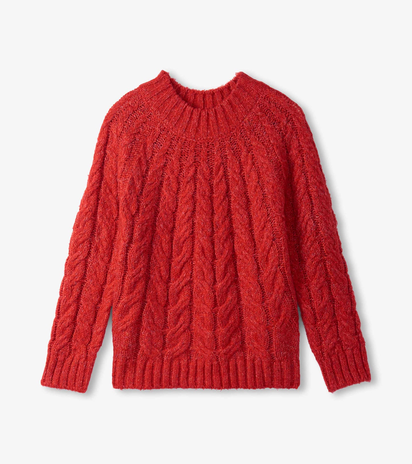 Dylan Cable Knit Sweater - Red
