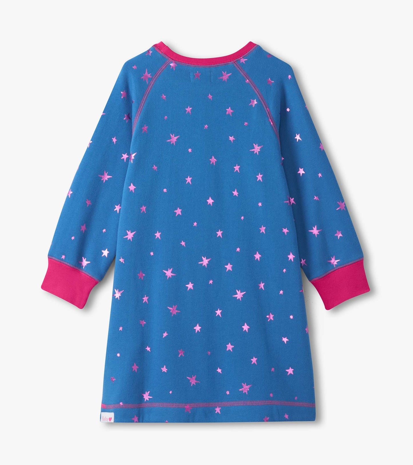 Girls Foil Stars Sweater Dress