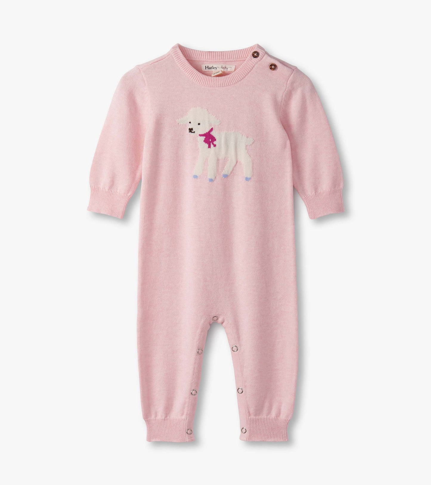 Baby Girls Sweet Lamb Sweater Romper