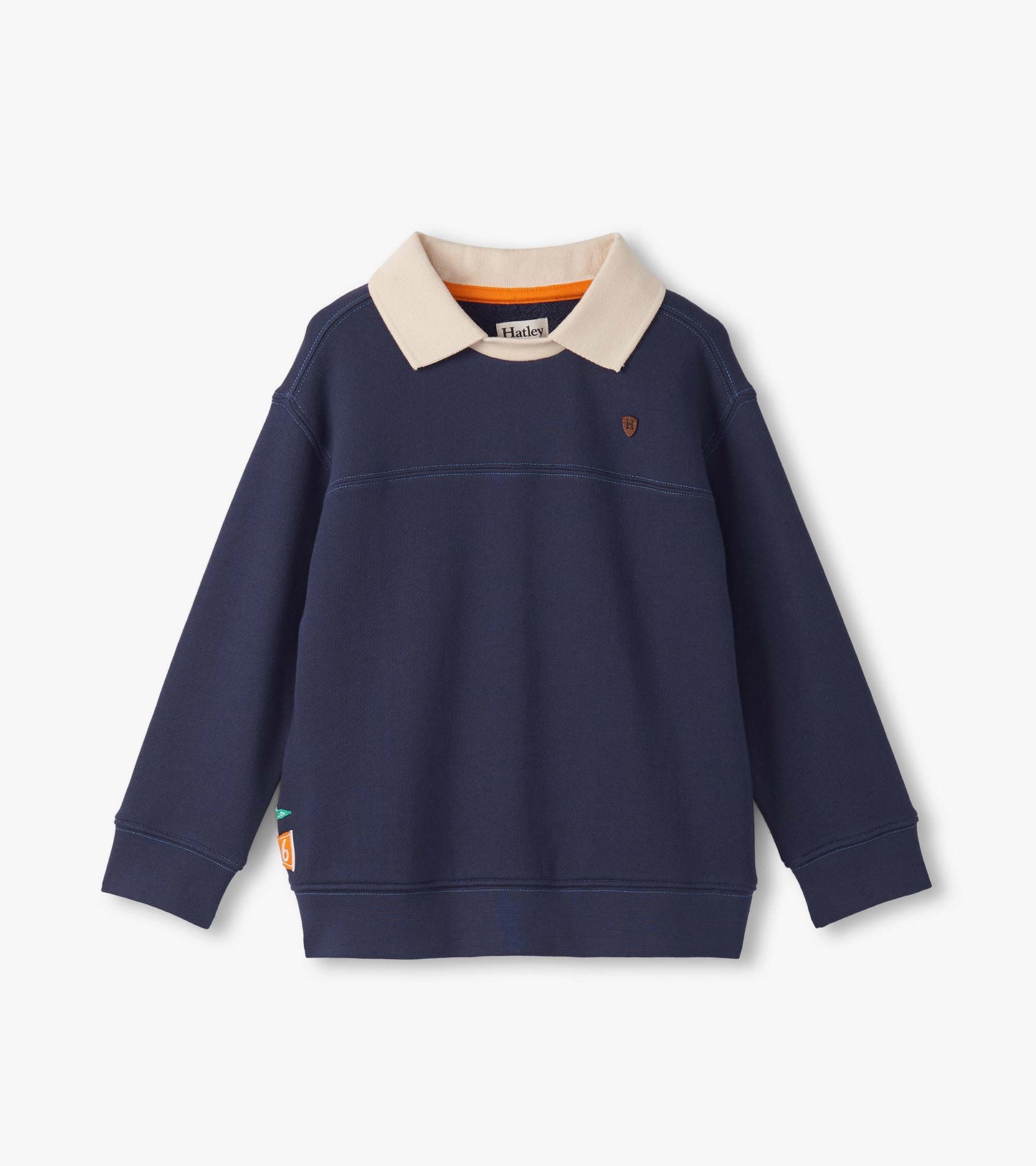Boys Patriot Blue Fooler Polo Pullover