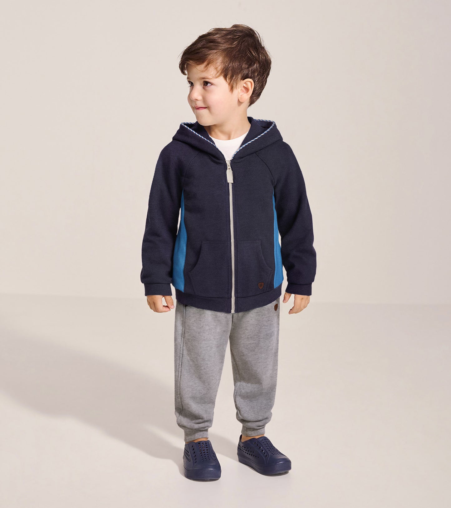 Baby & Toddler Boys Patriot Blue Melange Zip-Up Hoodie