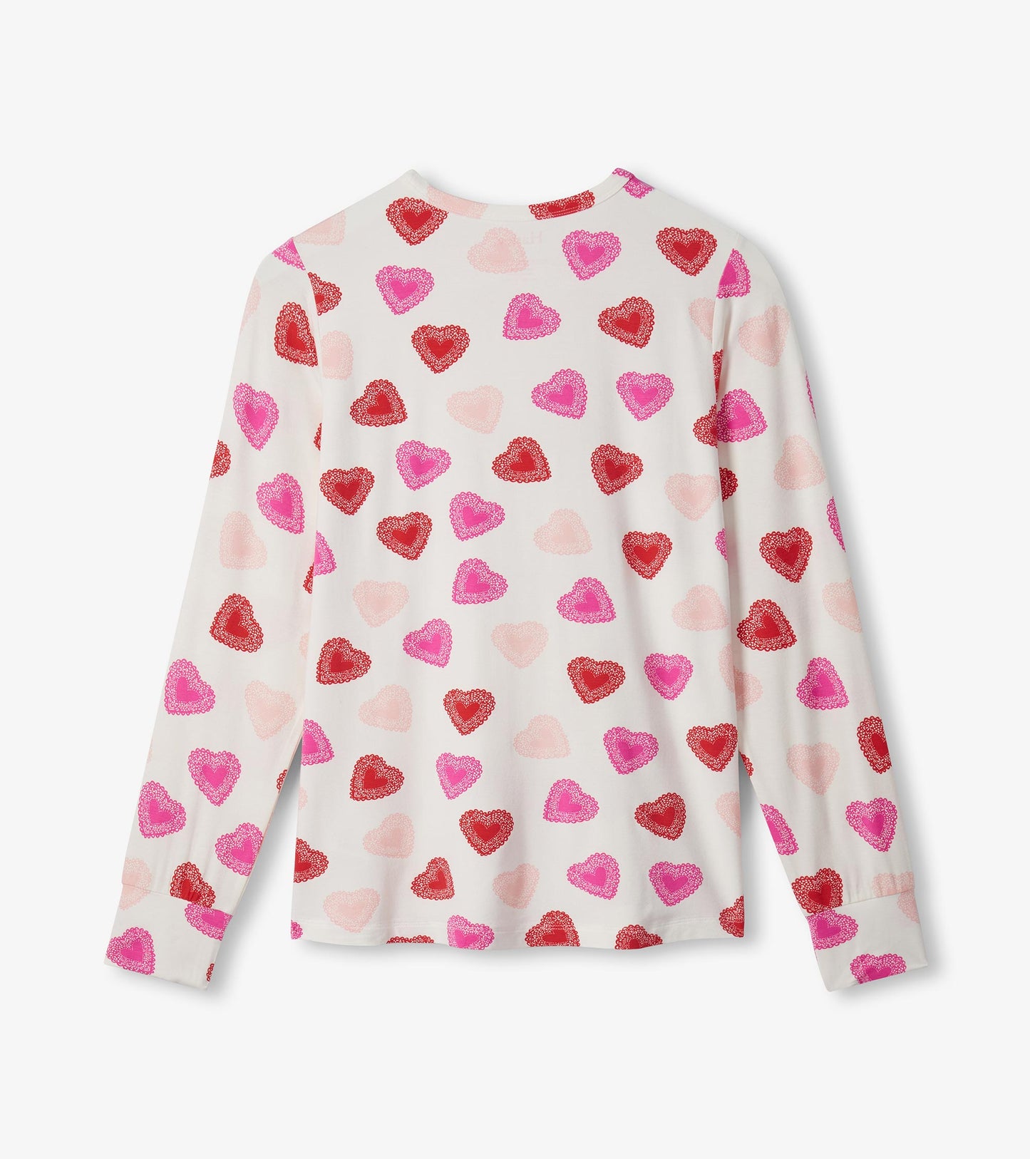 Women's Cut Out Hearts Bamboo Pajama Set