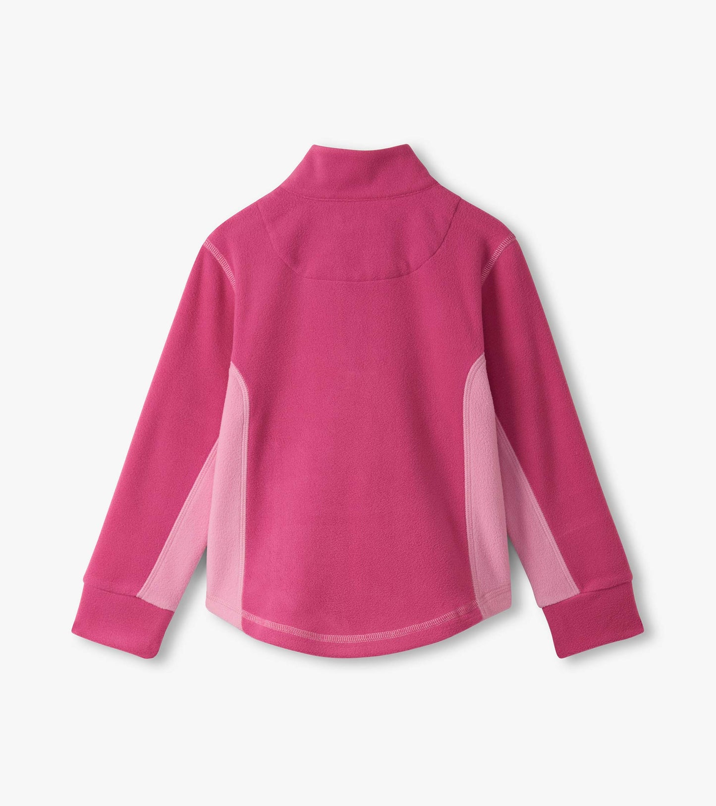 Pull à col montant et glissière au quart – Framboise rosée