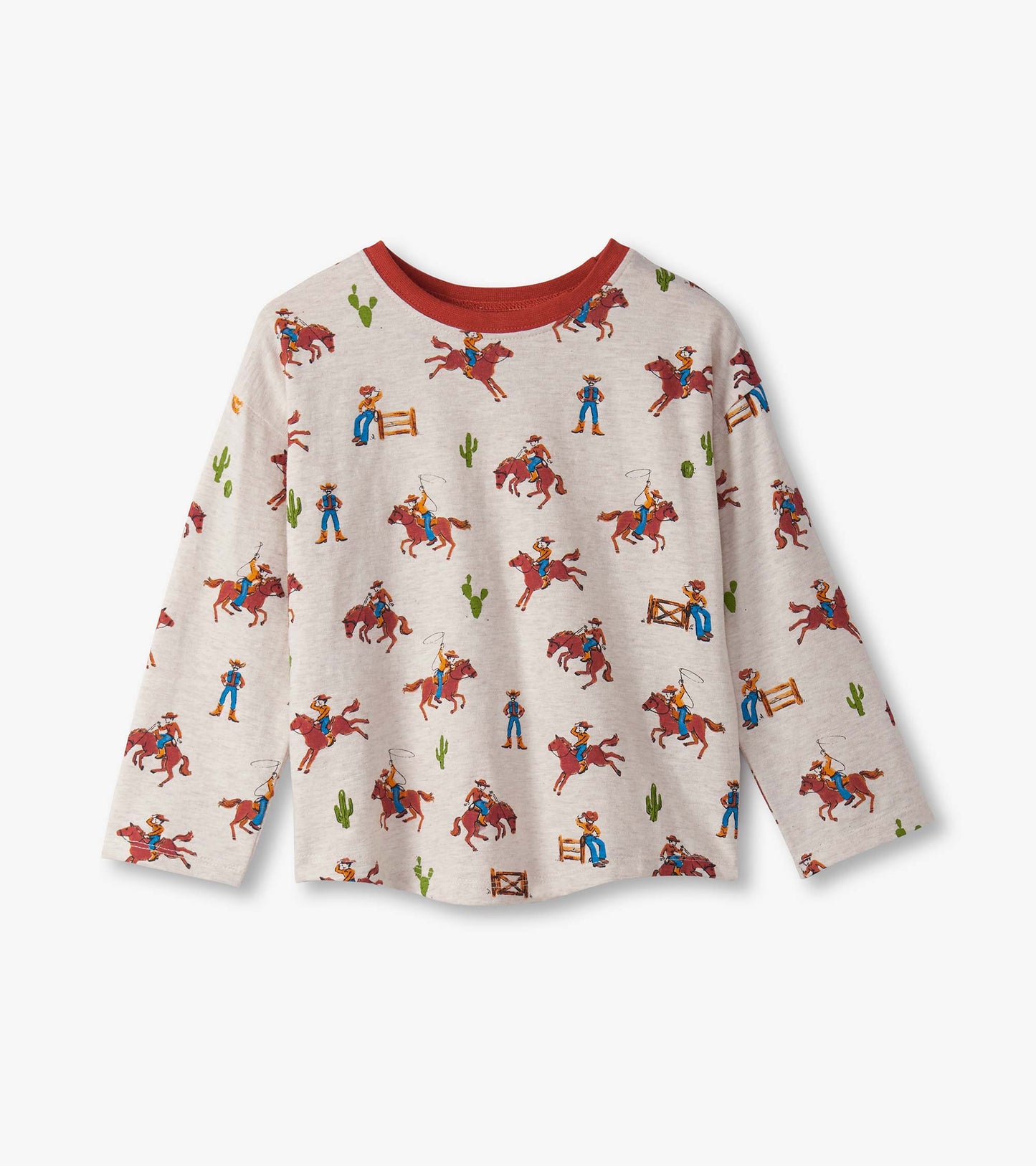 Ensemble de t-shirt et pantalon à enfiler – Motifs de ranch