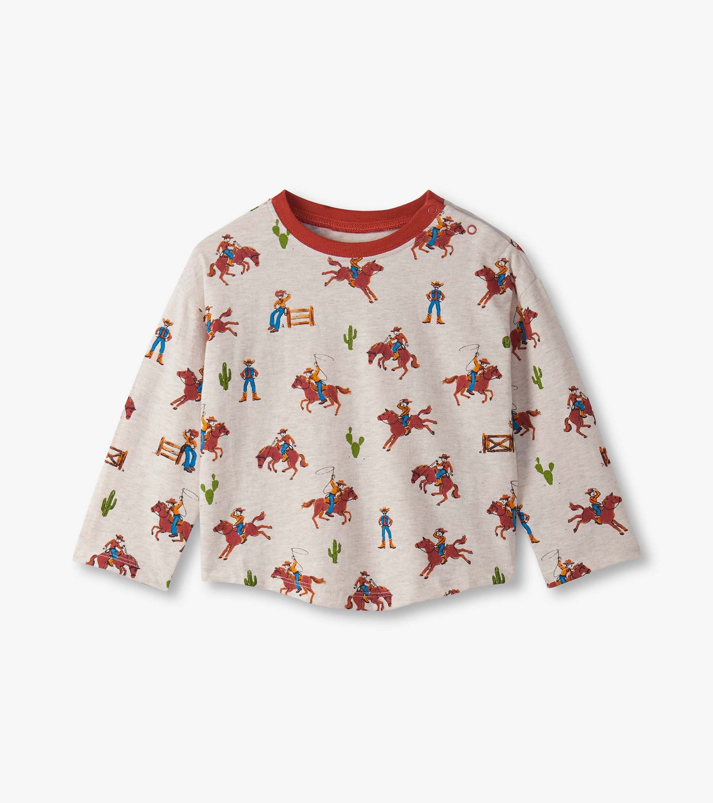 Ensemble de t-shirt et pantalon à enfiler – Motifs de ranch