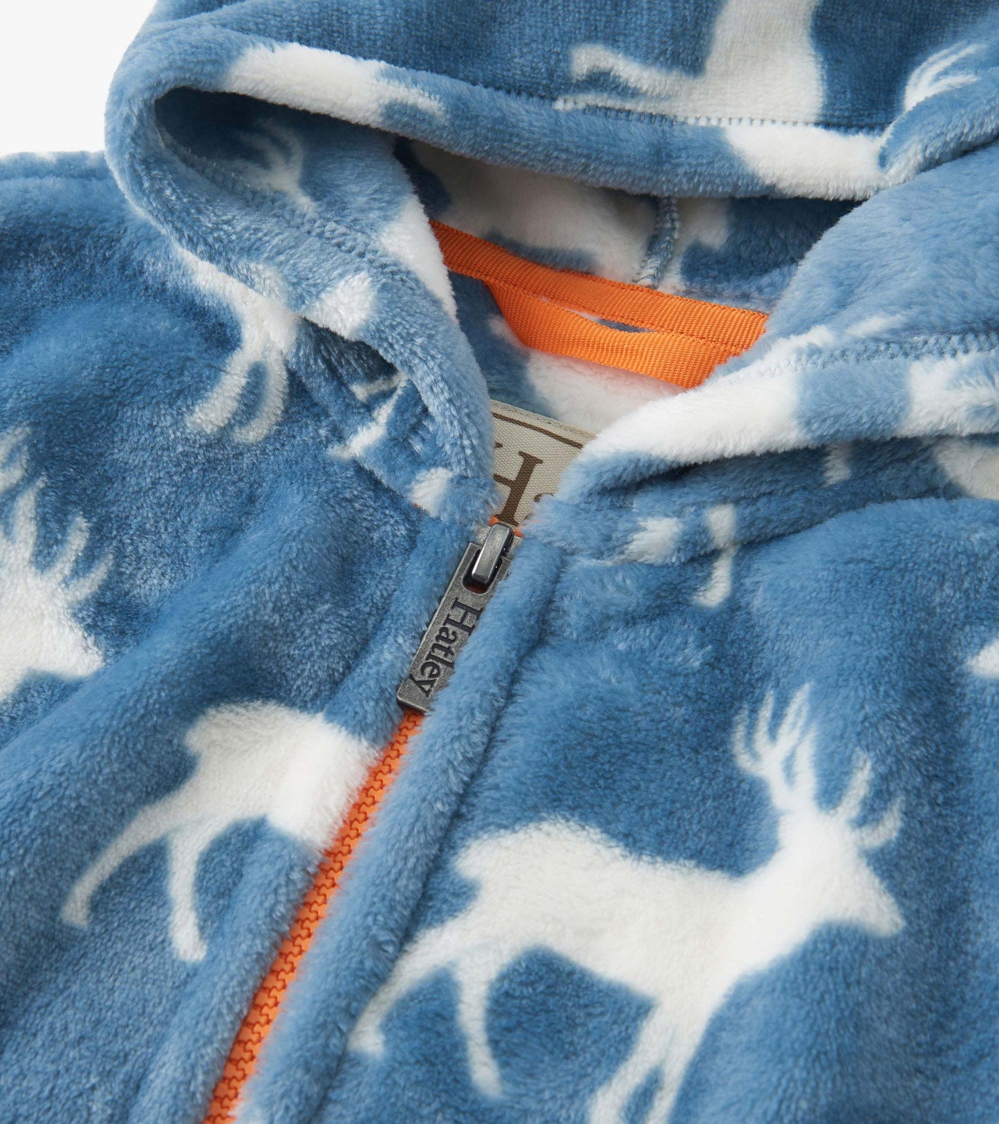 Veste en molleton duveteux à capuchon et à fermeture à glissière pour garçon – Wapitis