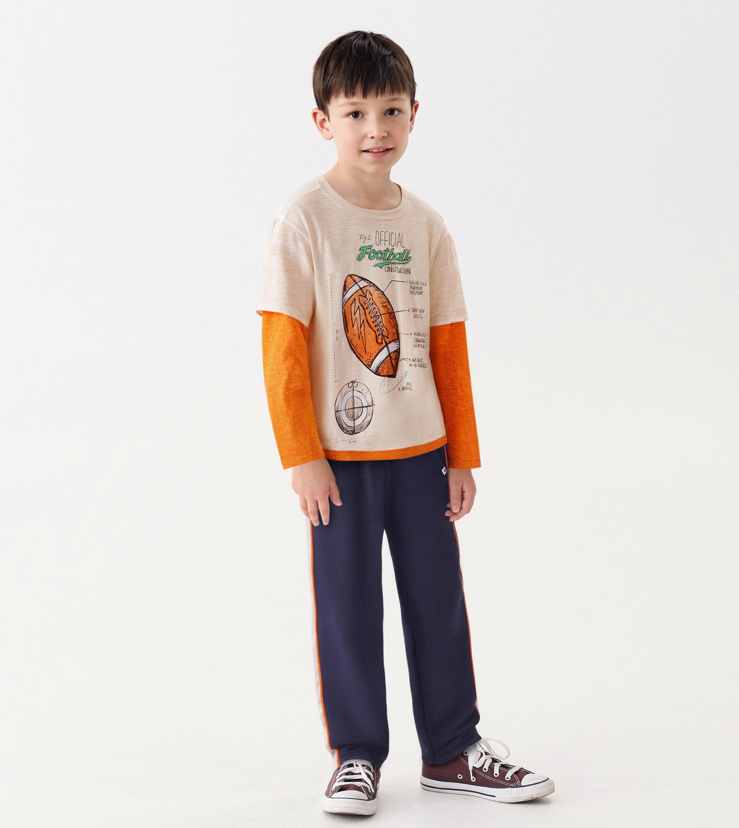 Boys Football Fooler Long Sleeve T-Shirt