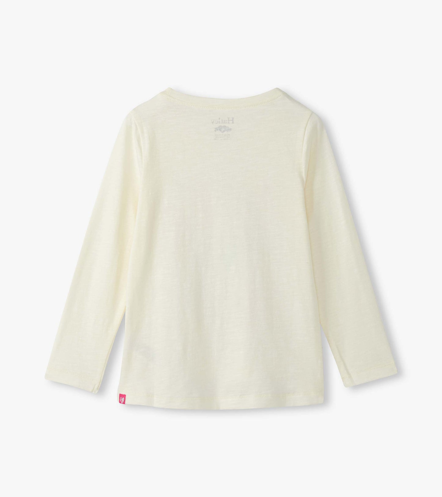 Girls Feathers Long Sleeve Graphic Tee