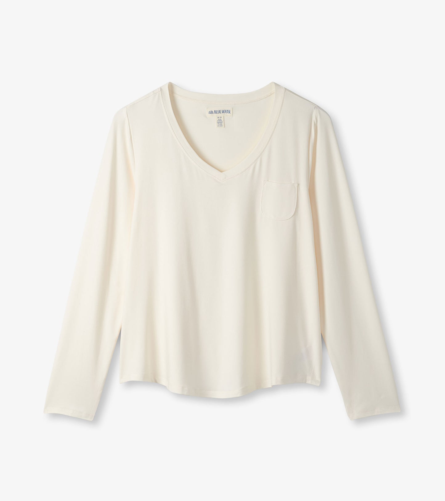 T-shirt à manches longues pour femme – Crème