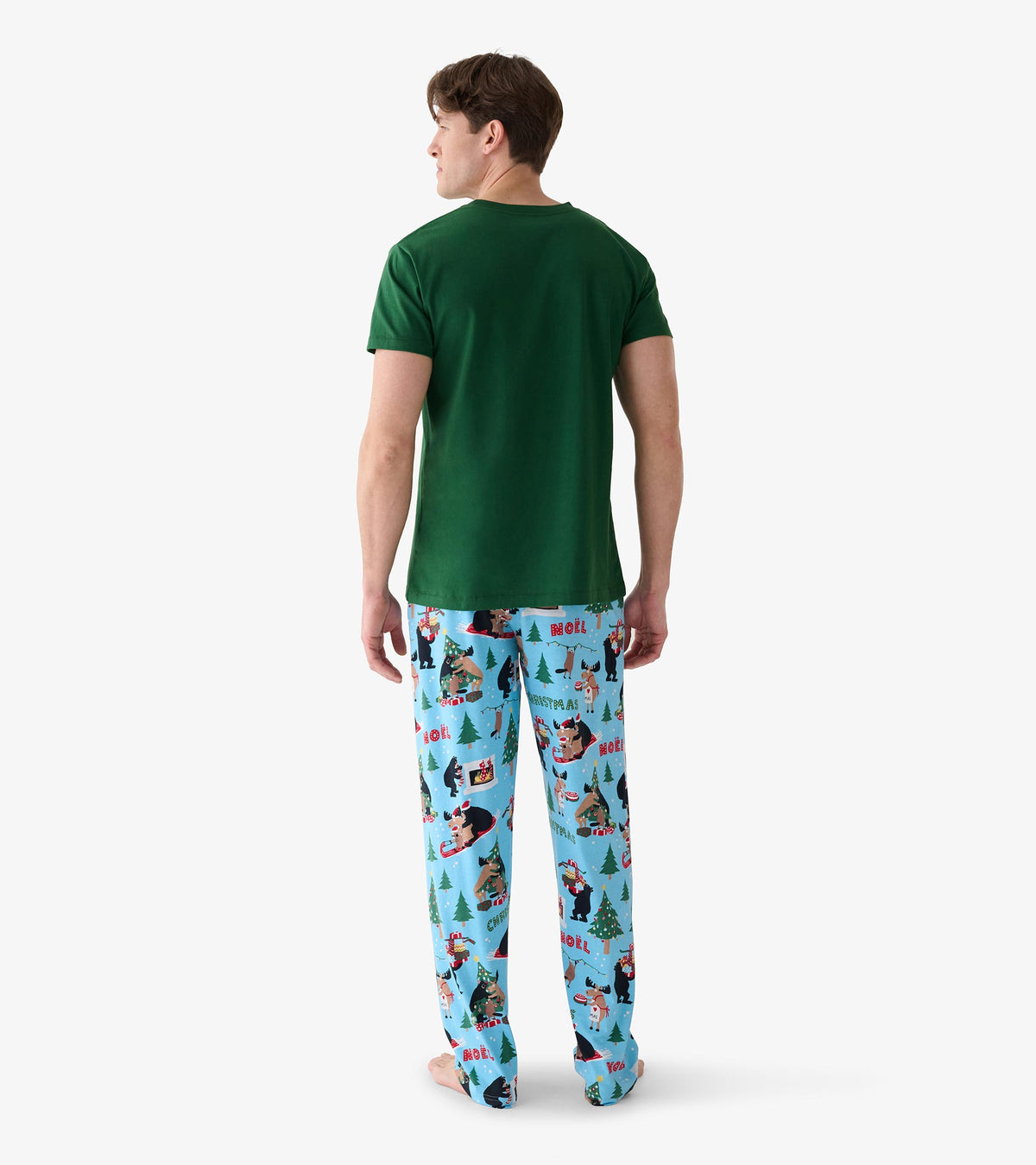 Pantalon de pyjama pour homme – Animaux sauvages de Noël