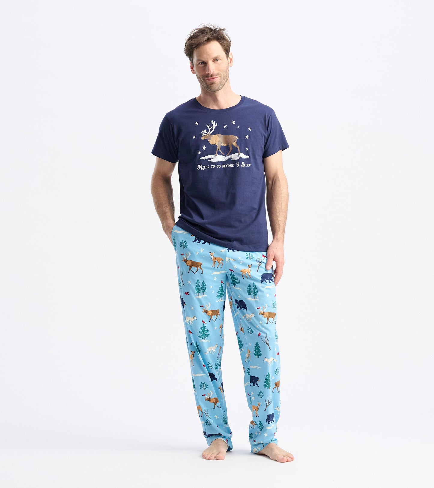 Pantalon de pyjama pour homme – Paradis hivernal