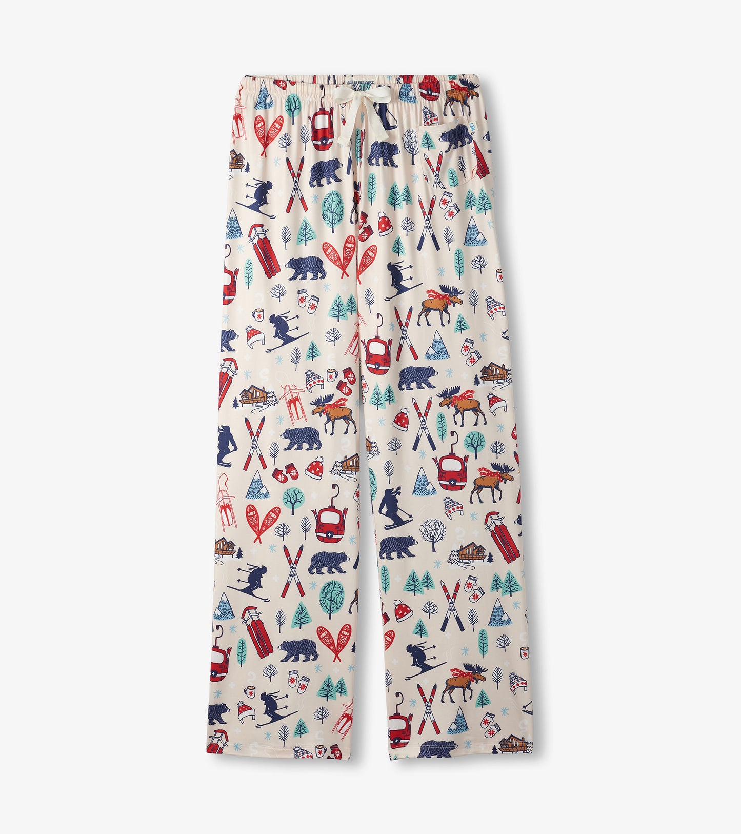 Women's Vintage Ski Polyknit Pajama Pants