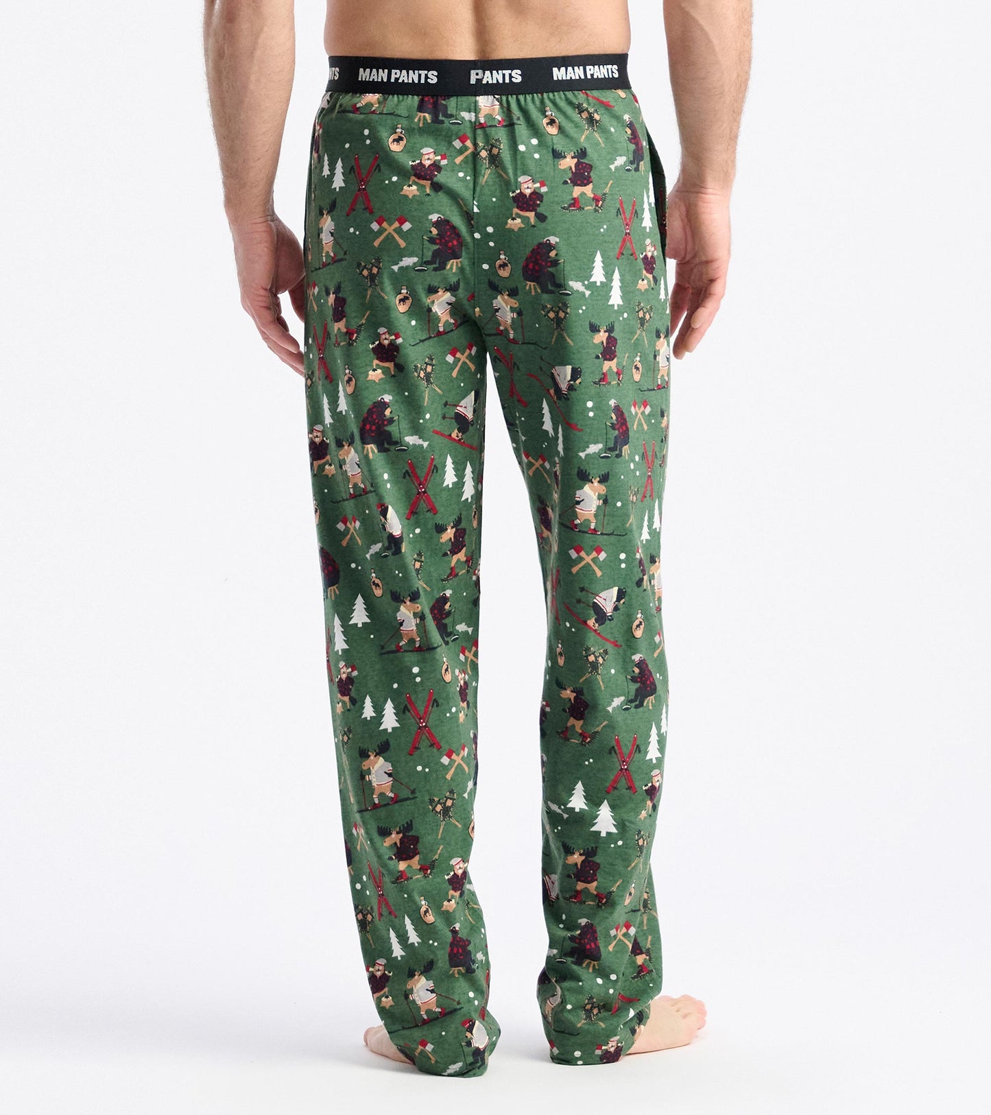 Pantalon de pyjama pour homme – Hiver en forêt