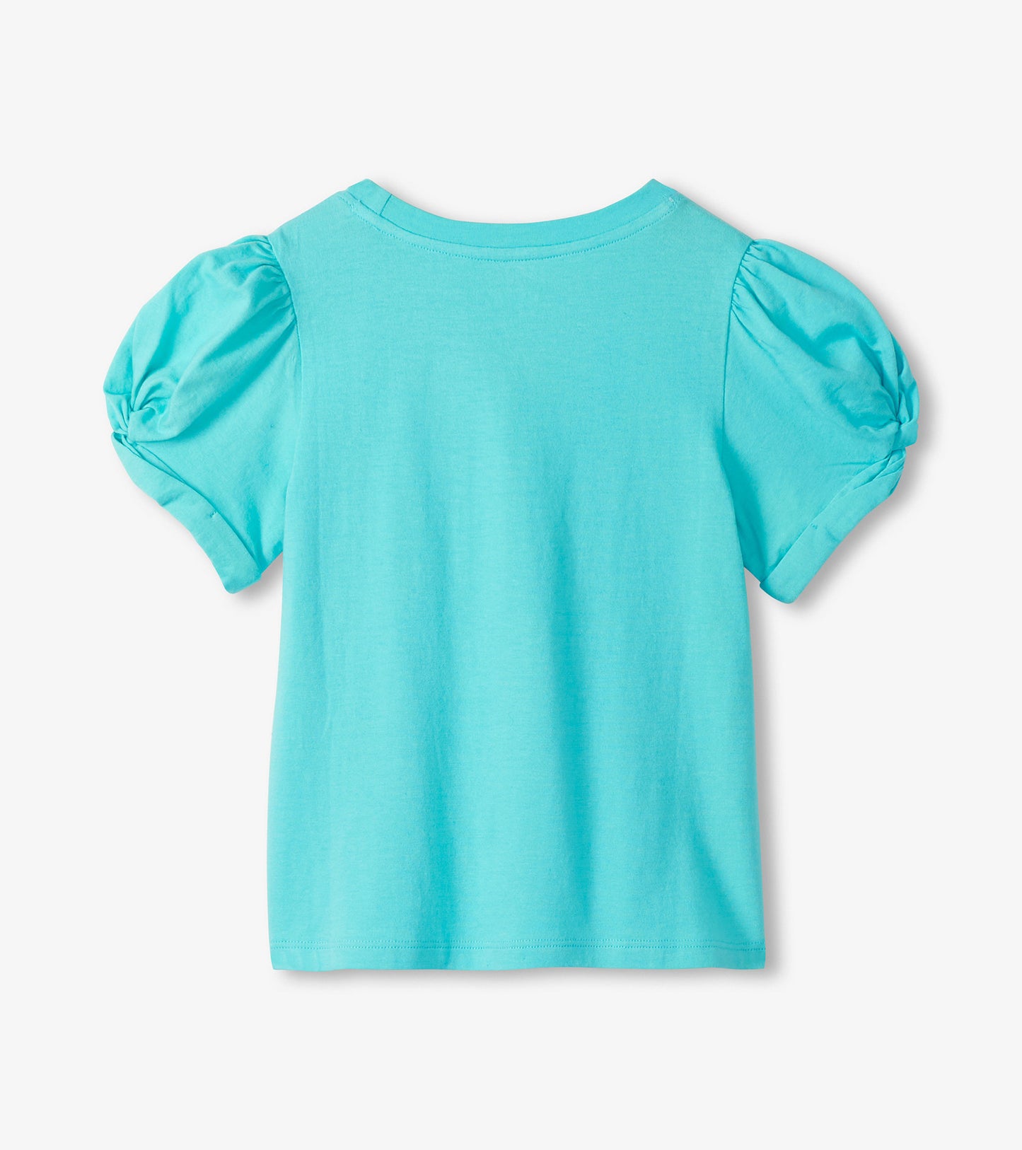 Girls Blue Radiance Twisted Sleeve T-Shirt