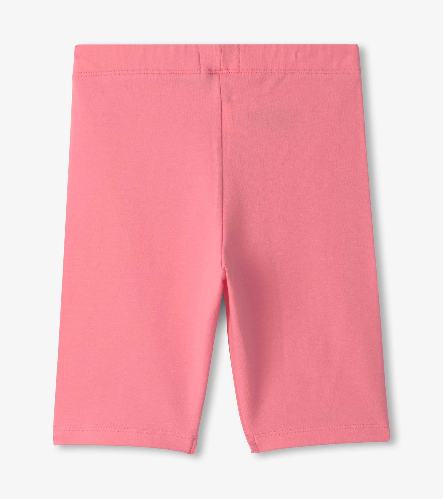 Pink bike shorts with a smooth finish and elastic waistband, designed for comfort and active play.